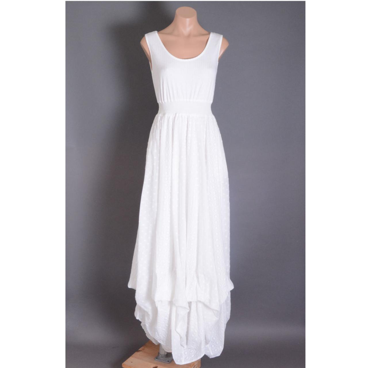 White Victorian Bohemian Summer Crochet Steampunk... Depop