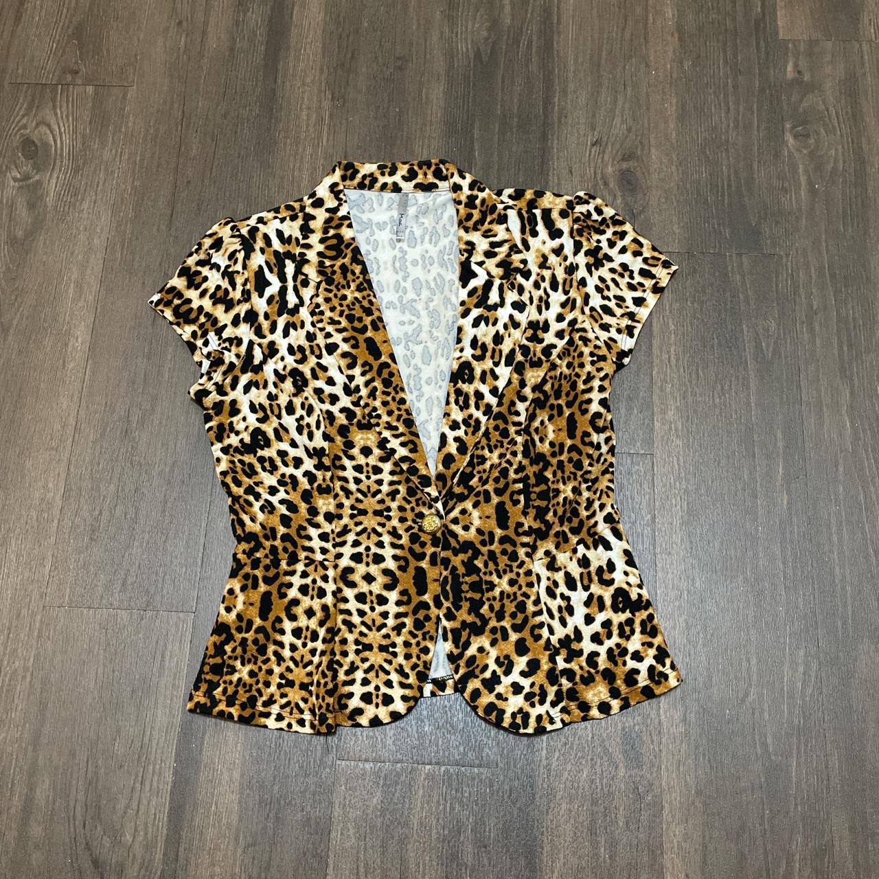 MOA Collection Leopard Print Open cardigan Jacket