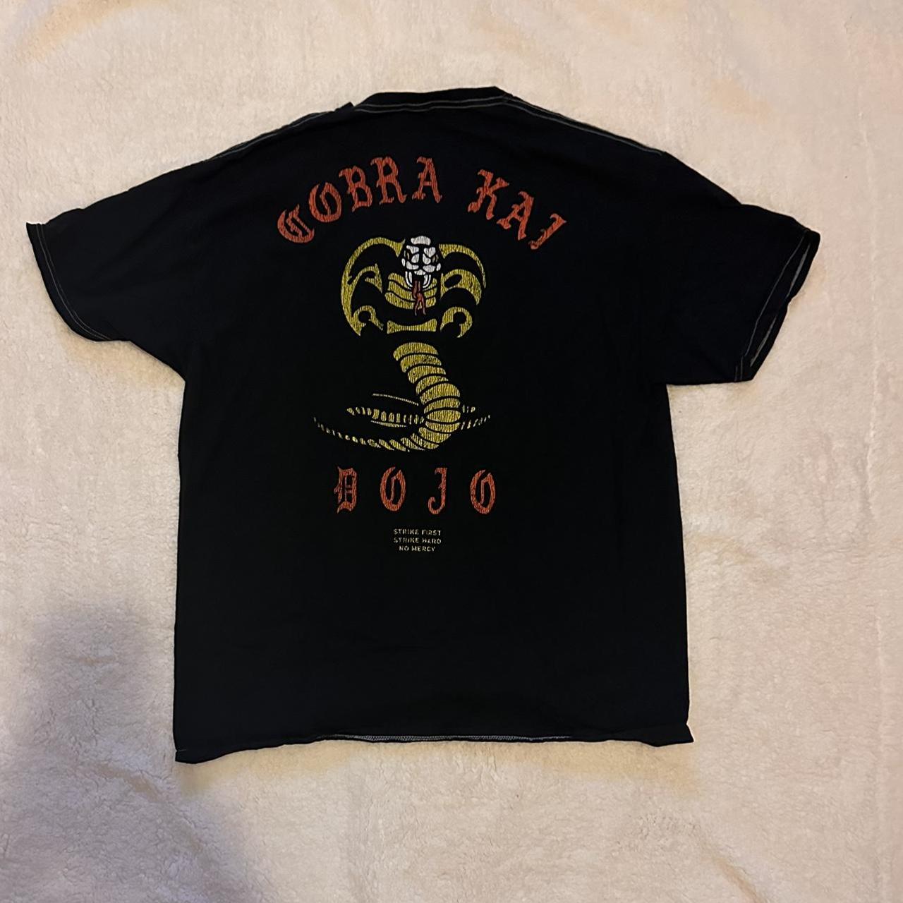 Cobra Kai Strike First Unisex T-Shirt, Size: XL, Bioworld Merchandising