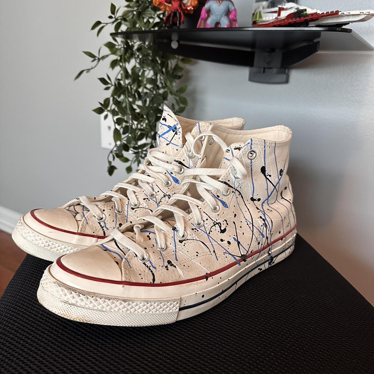 Converse splatter deals paint shoes