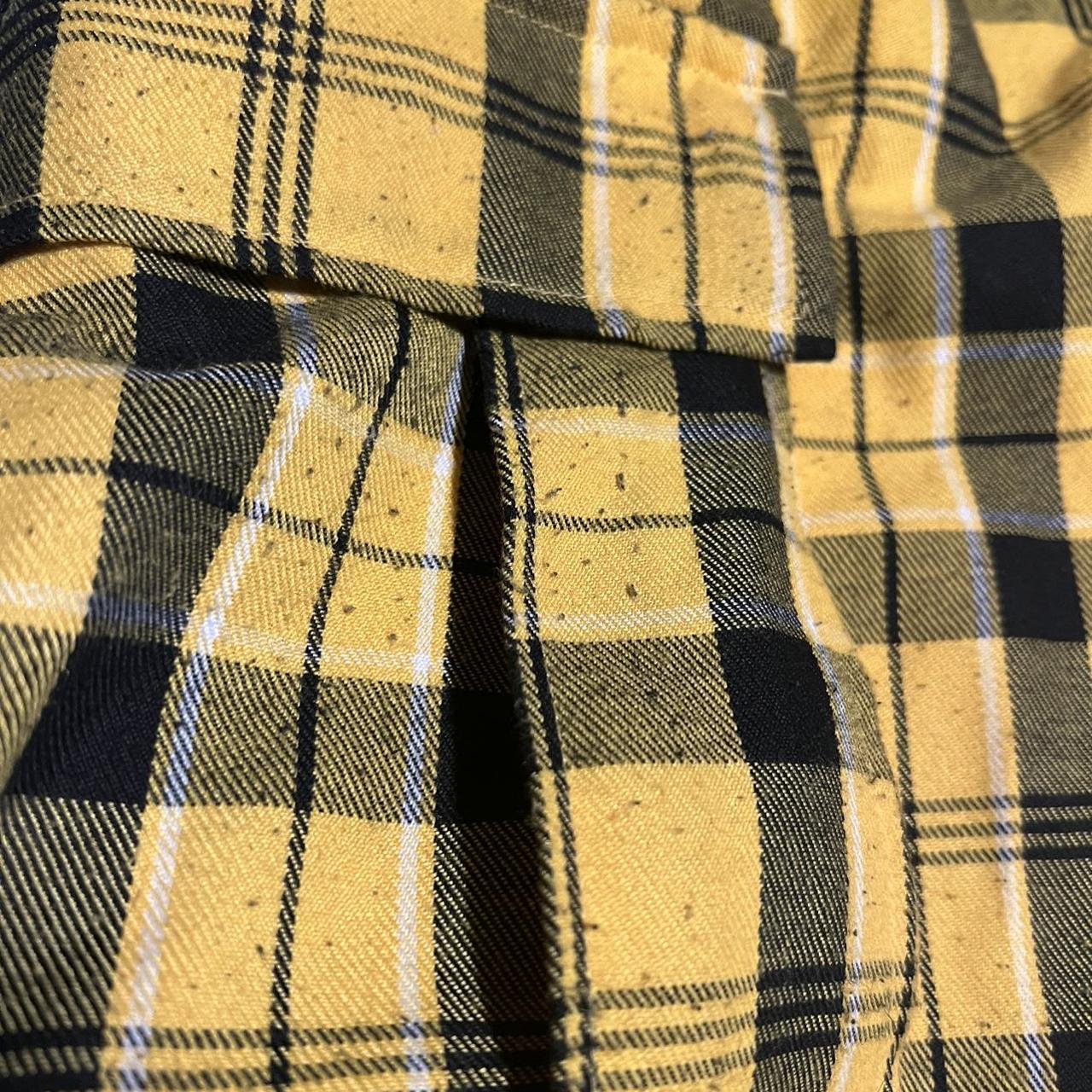 Dolls Kill utility yellow tartan trousers. In good... - Depop