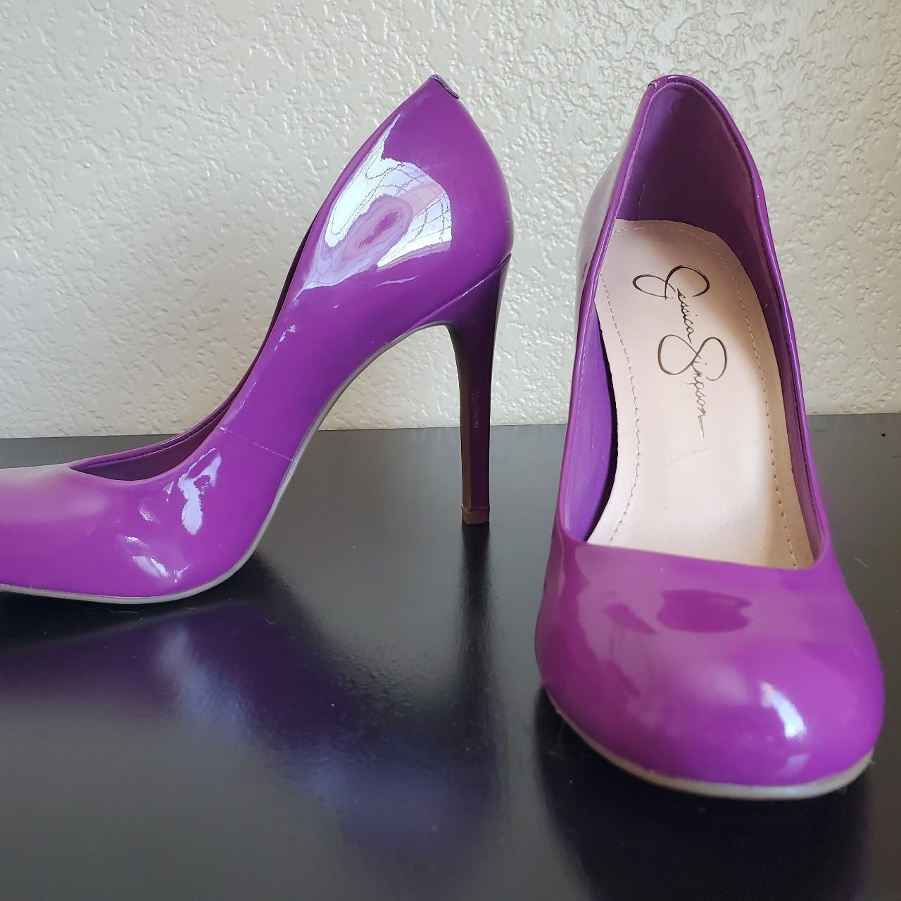 Jessica simpson purple pumps best sale