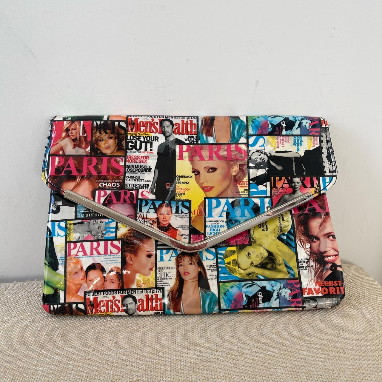 Vogue magazine clutch on sale bag