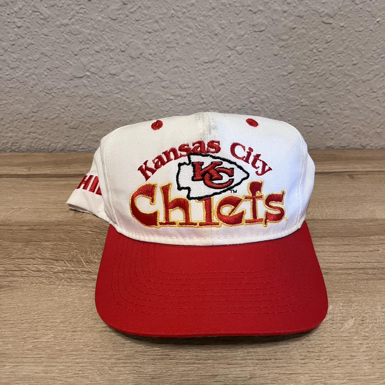 Vintage 90s Kansas City Chiefs Shark tooth Hat NEW - Depop