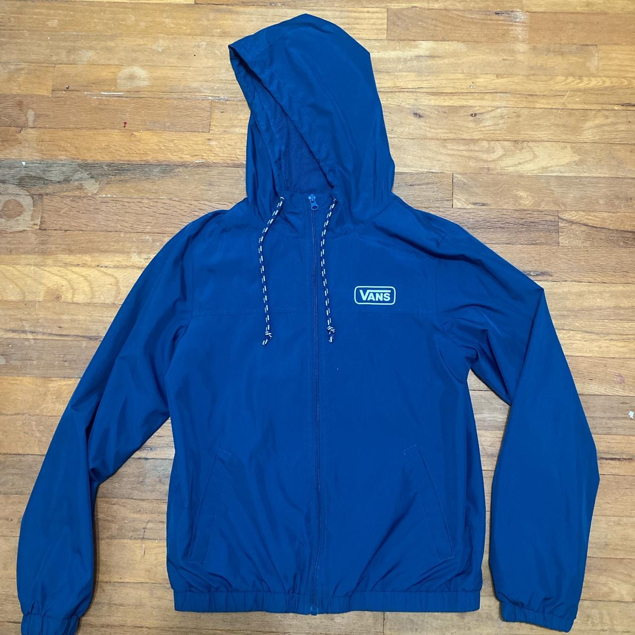 Vans windbreaker mens deals navy