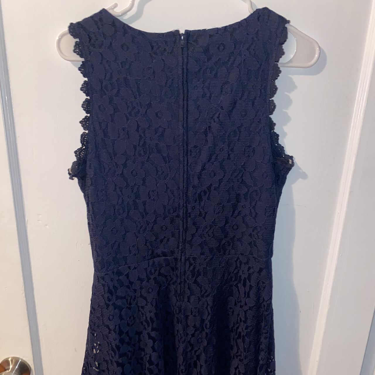 navy blue dress could be a formal dress size L large... - Depop