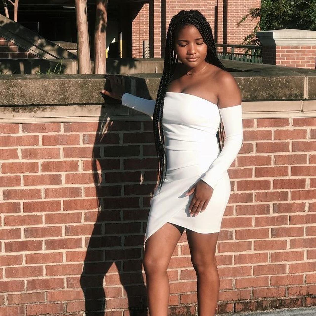 Fashion nova little white dress hotsell