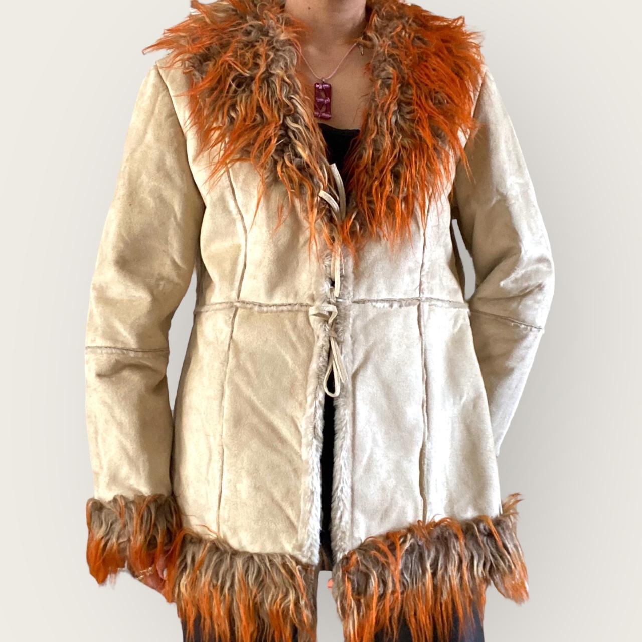 Y2K faux fur coat Iconic vintage early 2000s faux | Depop