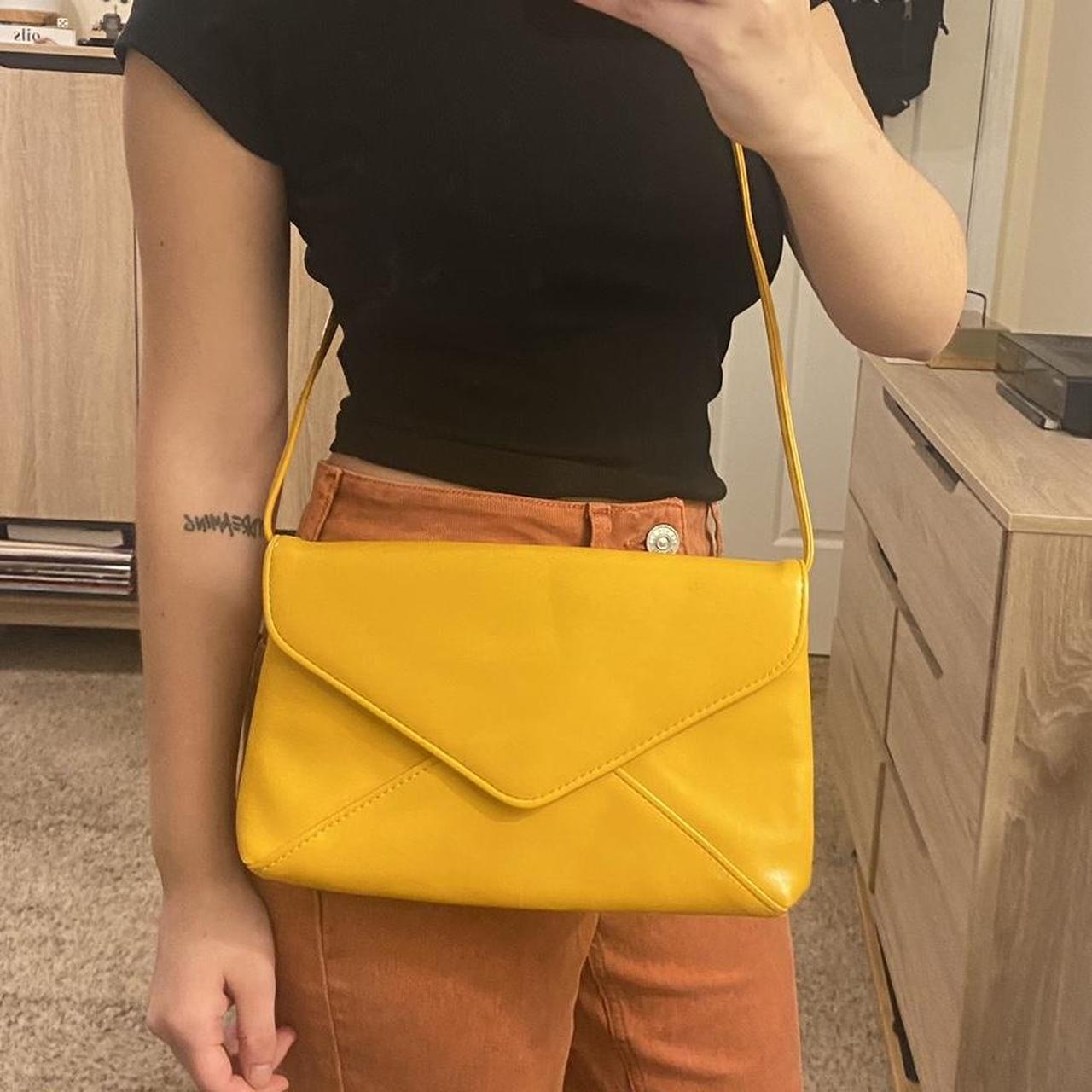 American Vintage Women's Yellow Bag Depop