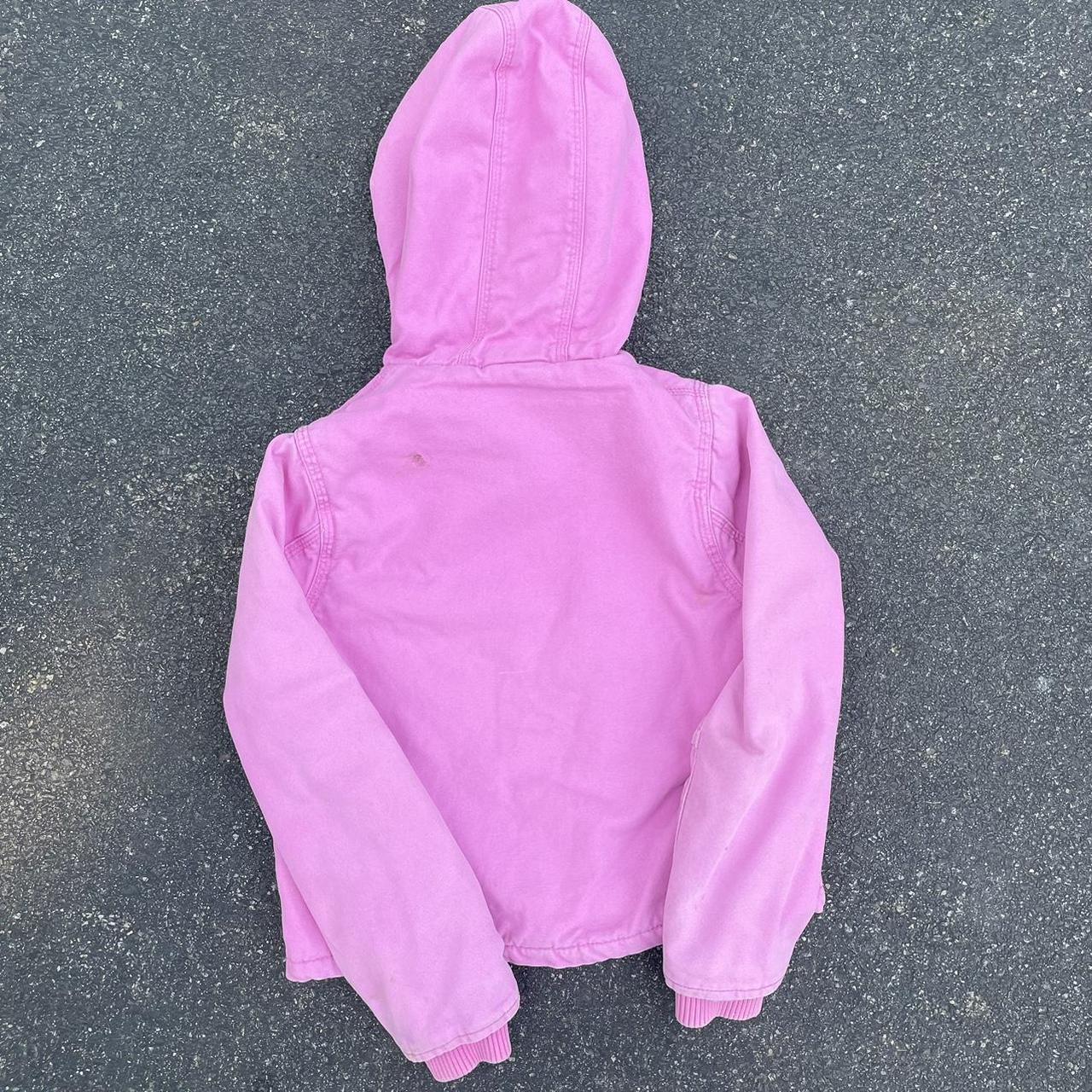 Vintage Pink Carhartt Coat Youth M Carhartt pink... Depop