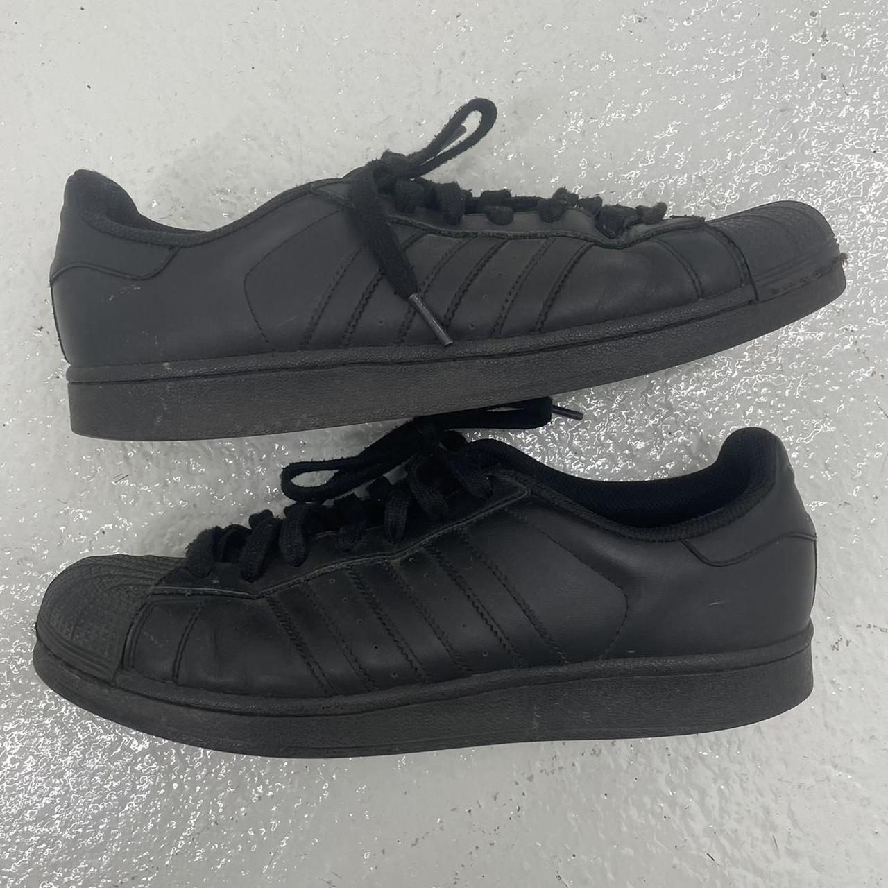 Black Adidas Shell toes size... Depop