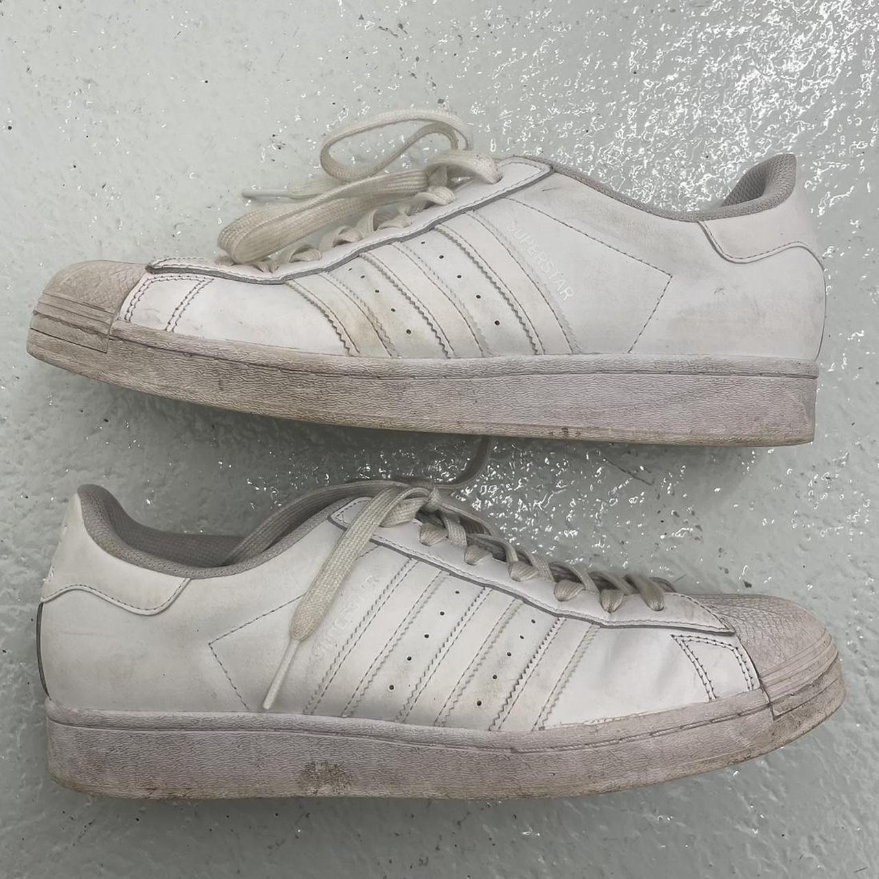 all white shell toes