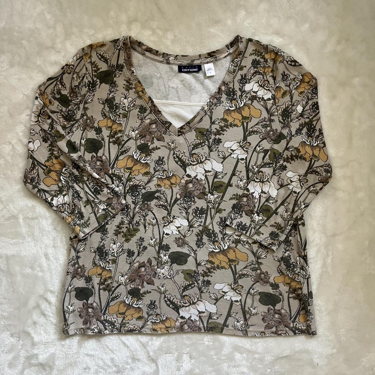 Basic Editions Women's Blouse - Multi - S – Basic… - image 1