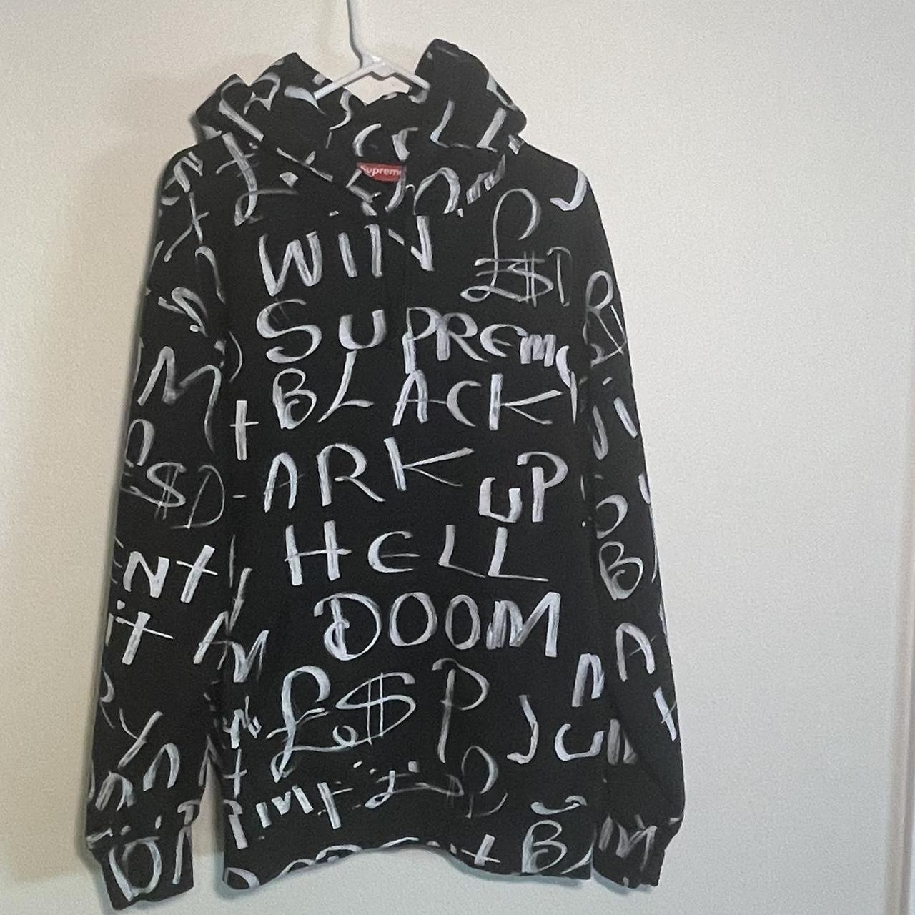 Supreme Black Ark hooded sweatshirt. Worn two or | Depop