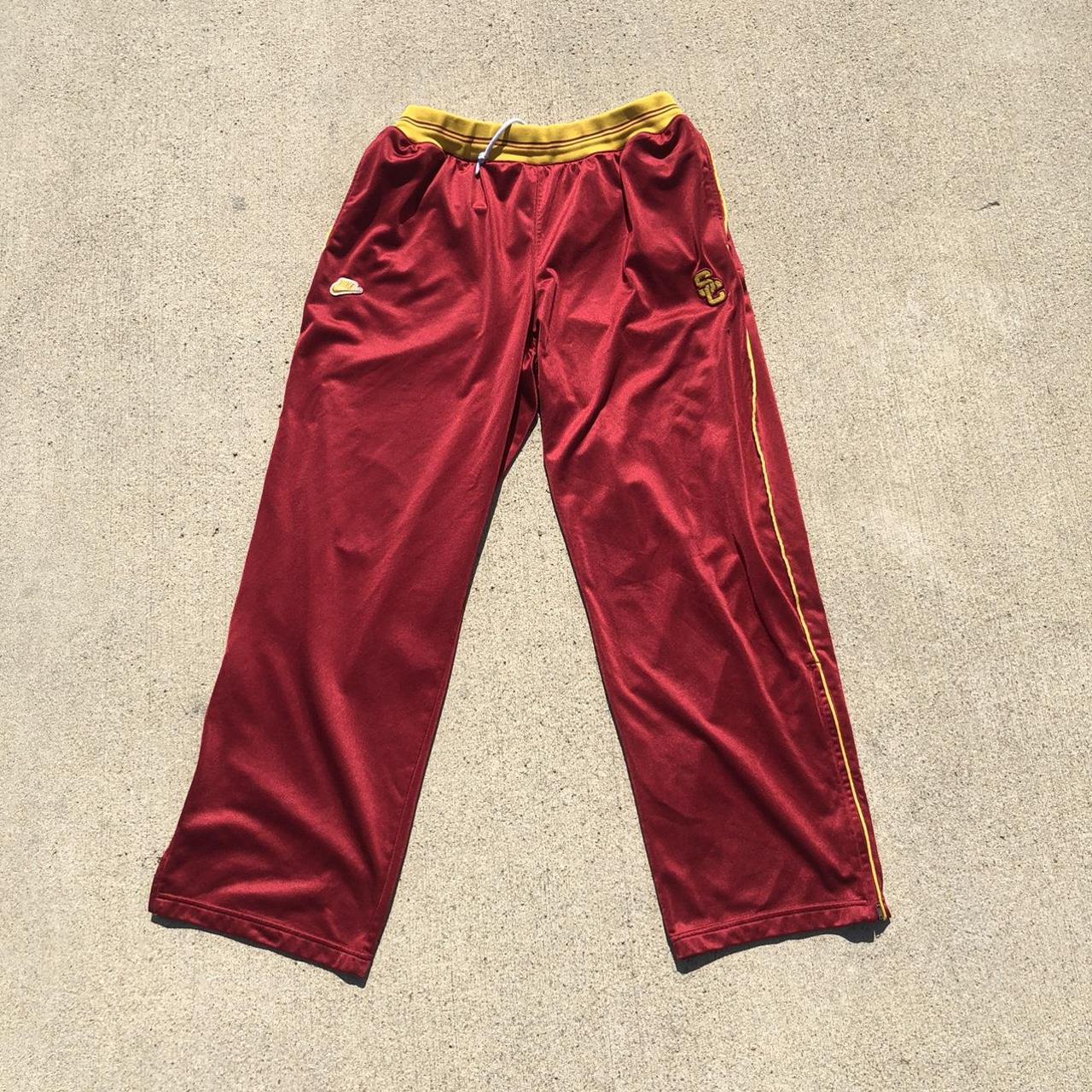 Nike Men's Yellow and Red Joggers-tracksuits | Depop