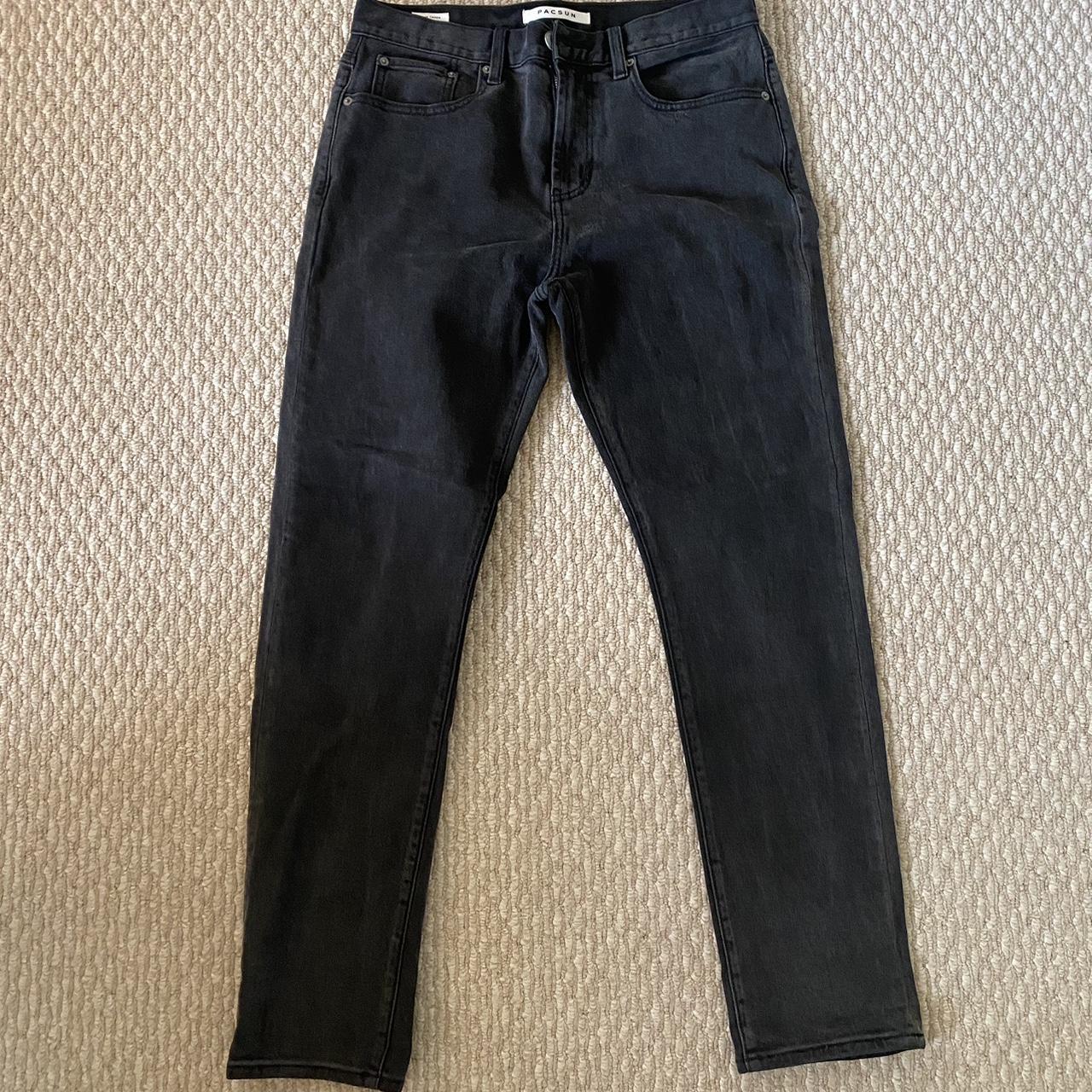 Slim black PacSun jeans, 30x32, perfect condition... - Depop