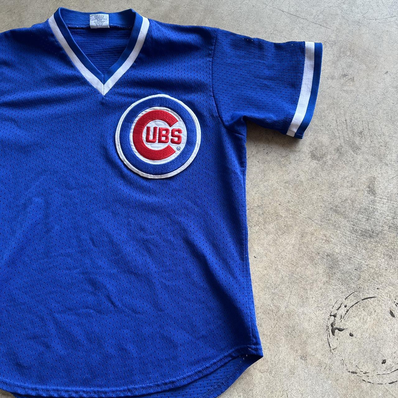 Vintage 90s Majestic MLB Chicago Cubs Pullover - Depop