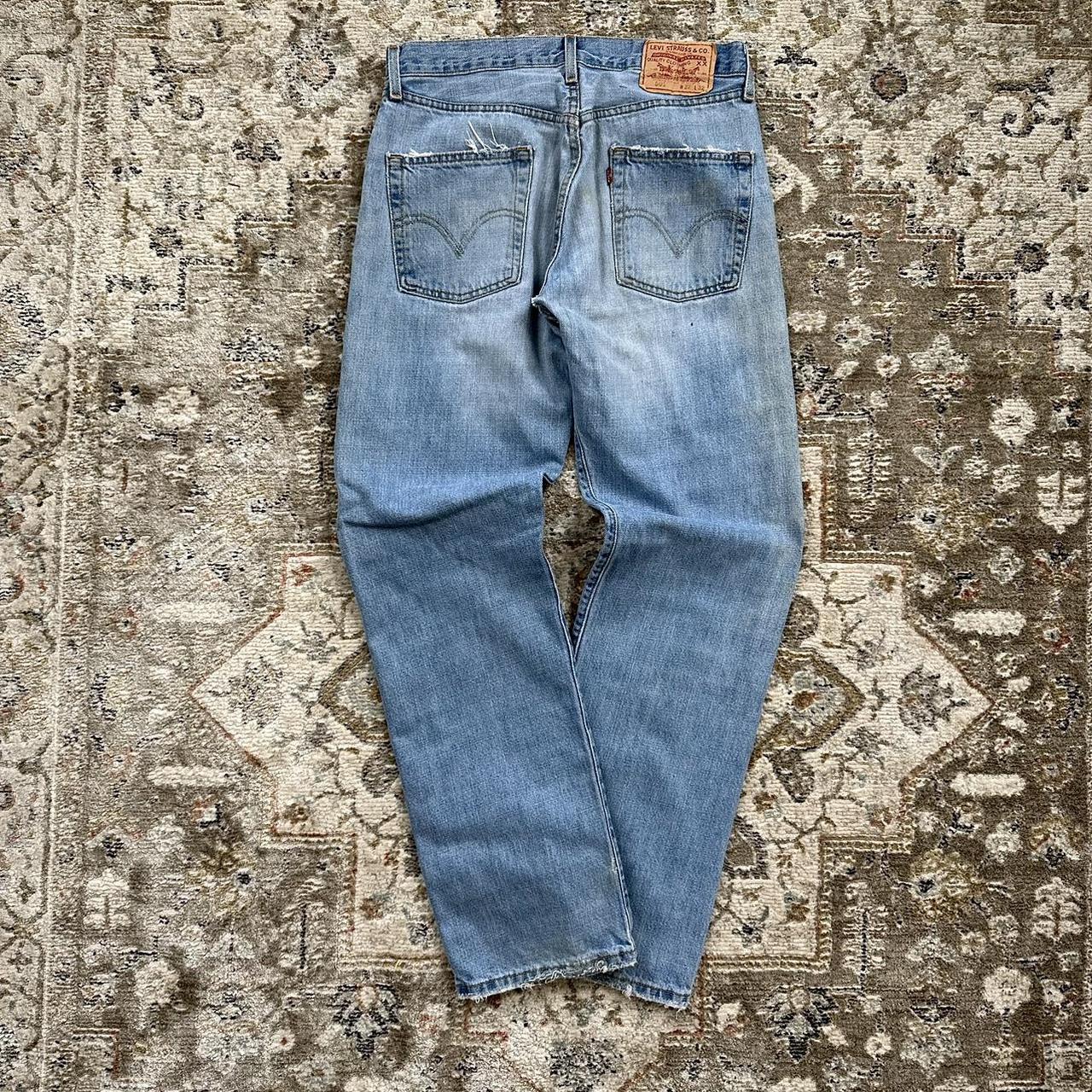 Vintage 90’s Levi’s 501 denim Jeans 32X32 I am 5’9... - Depop