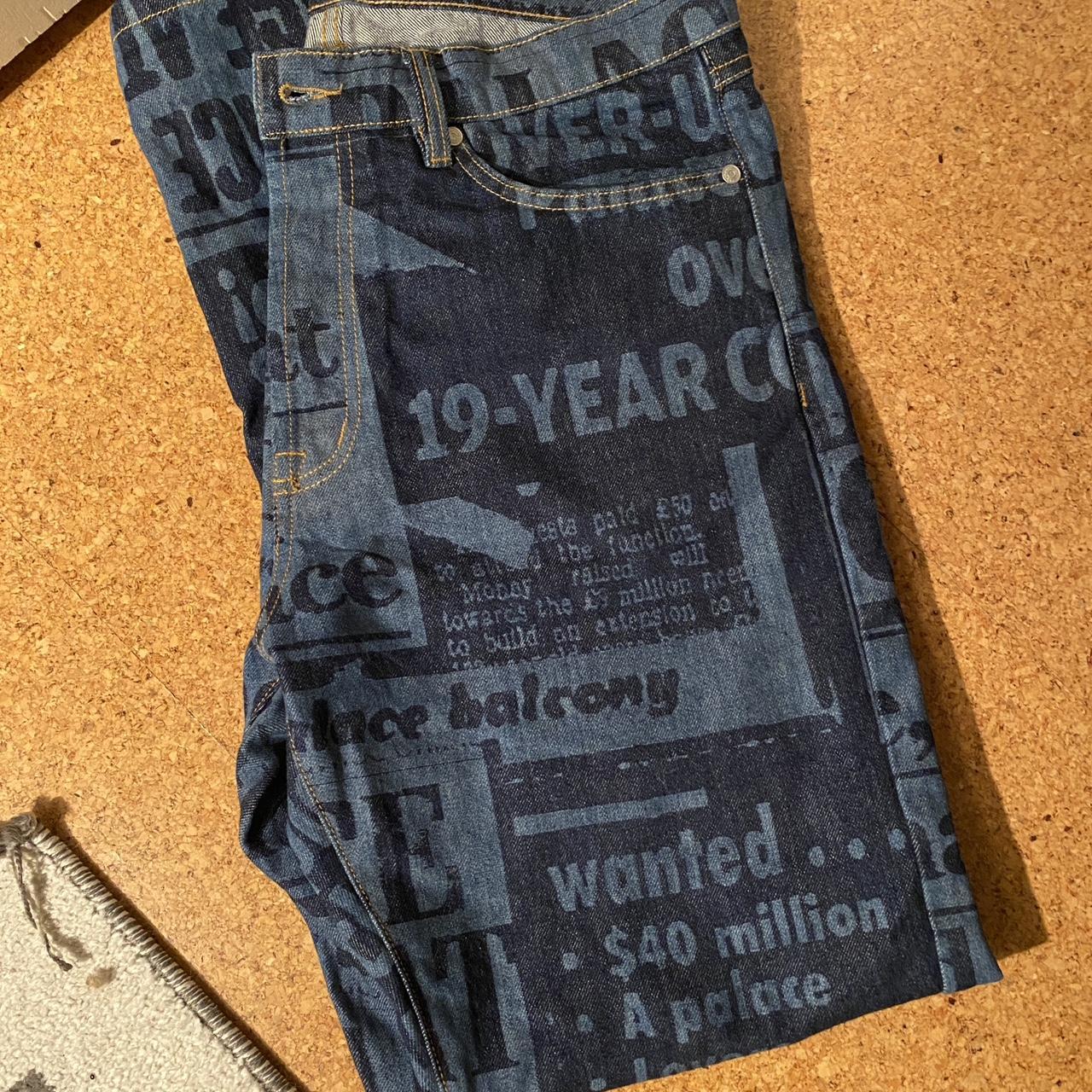 Palace FW22 Tabloid Denim Blue Straight leg Size | Depop