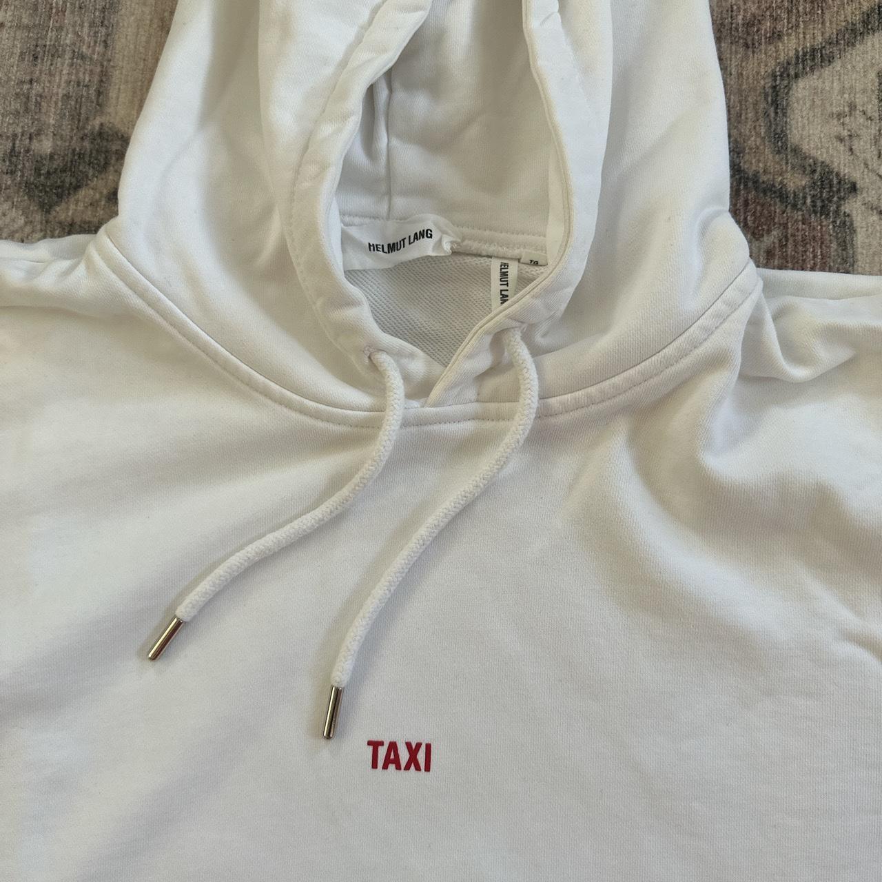 Fashion helmut lang white taxi hoodie