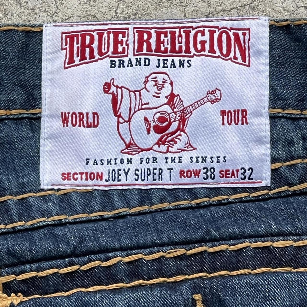 Vintage Y2K True Religion Joey Super T Dark Blue | Depop Vintage Y2K True Religion Joey Super T Dark Blue | Depop