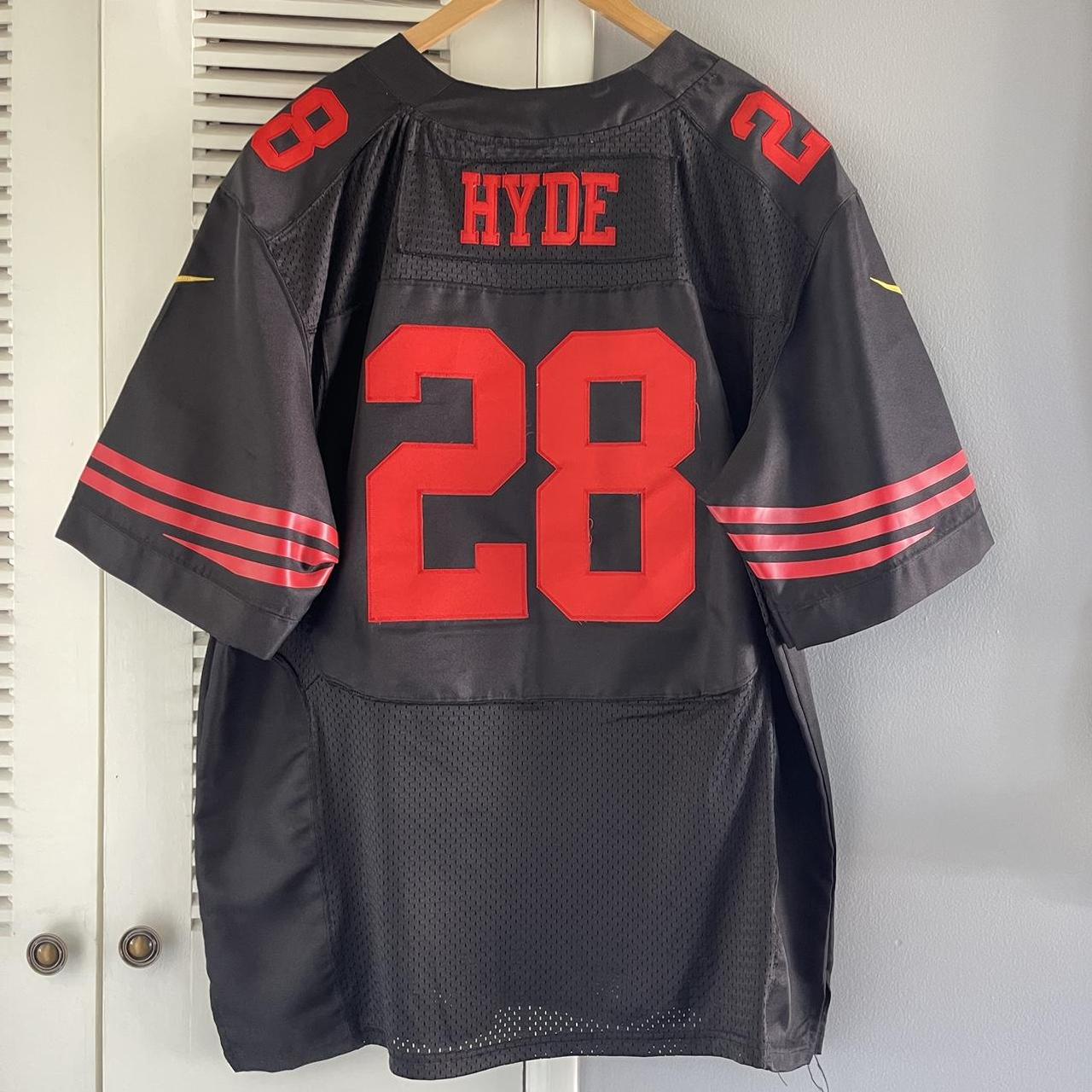 Carlos hyde 49ers black jersey best sale