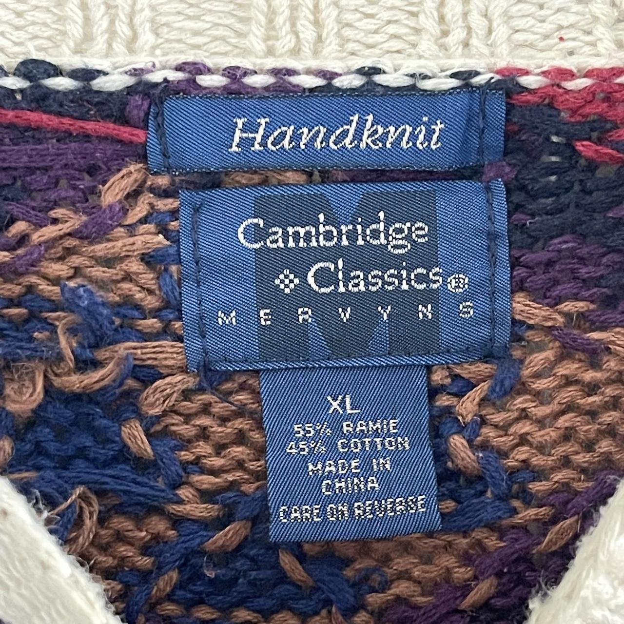 Vintage cambridge classics hand hotsell knit sweater