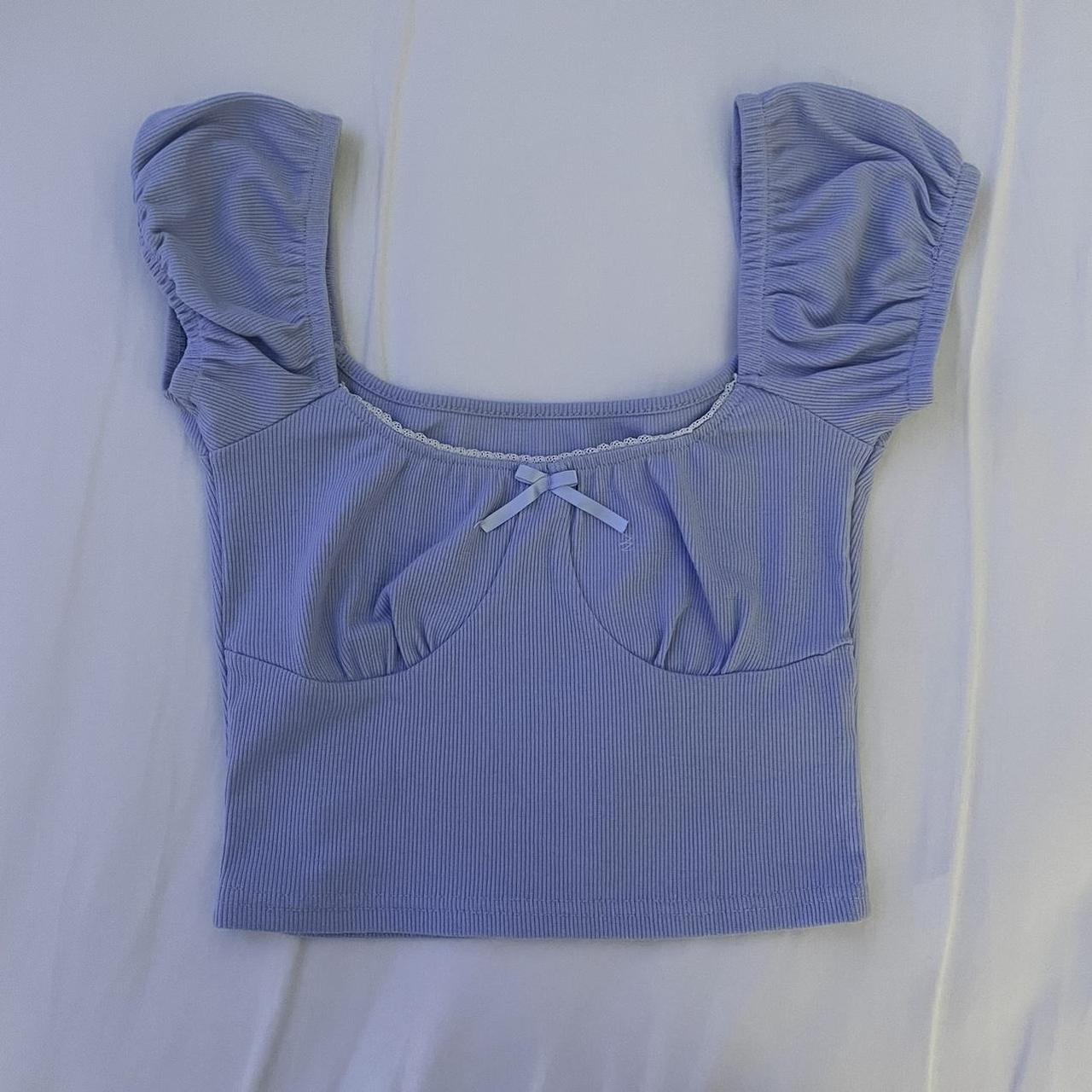 cute purple top ★extremely feminine and coquette!... - Depop