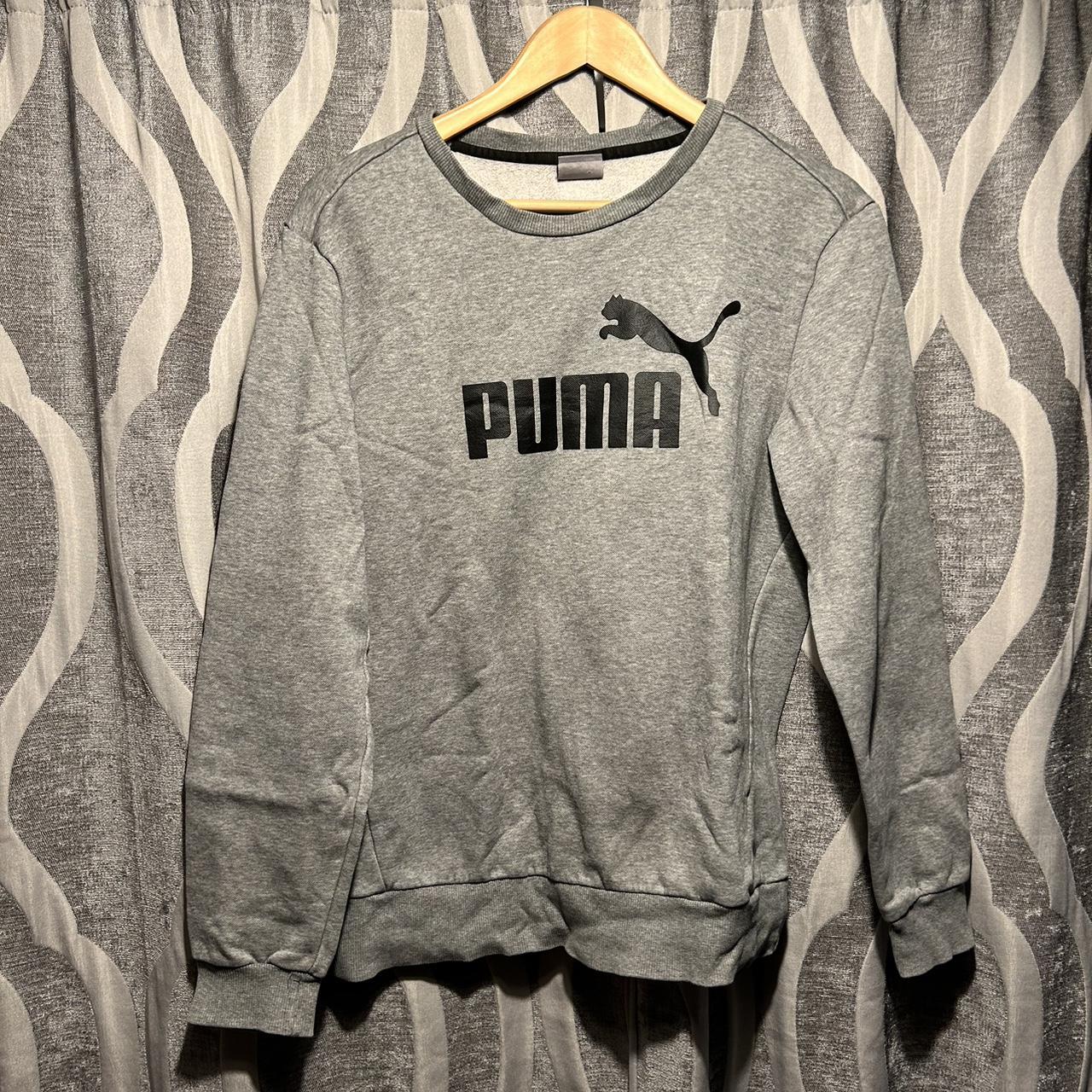 Men s Puma Jumper Brand Puma Colour Grey Size Depop