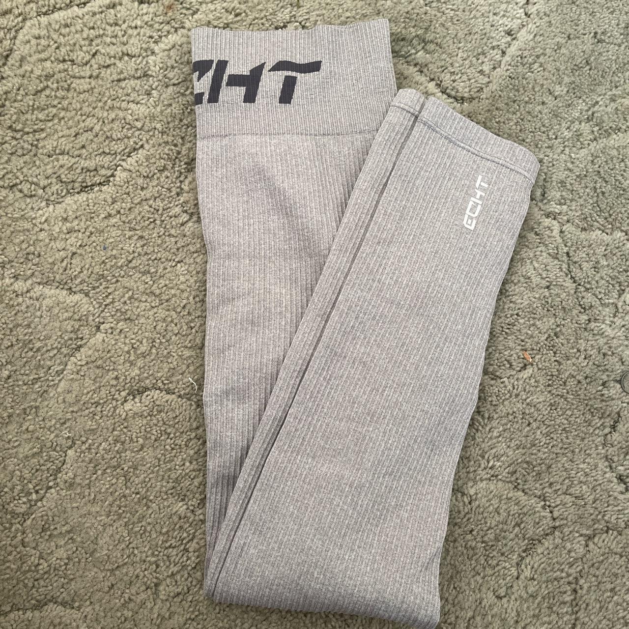 ECHT Seamless ribbed grey leggings Worn twice !... Depop