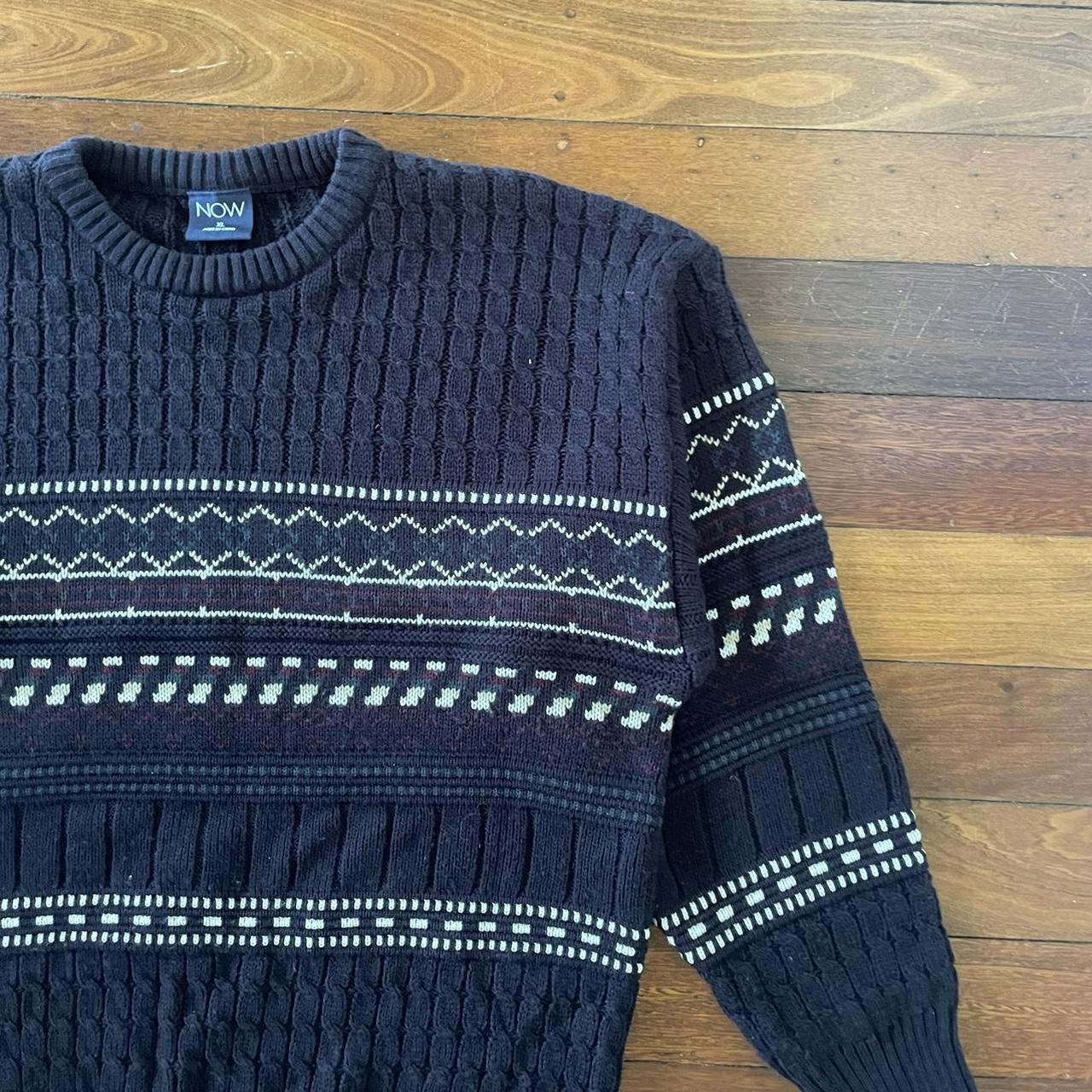 Vintage Heavyweight Textured Sweater sick vintage... - Depop
