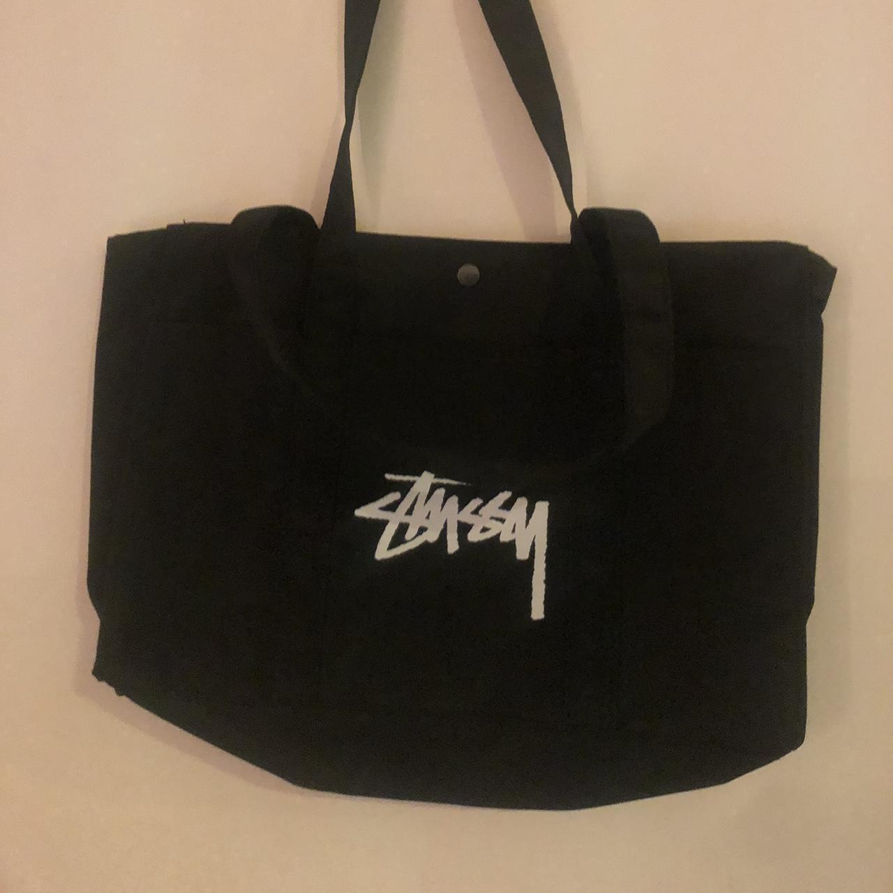 Black Stussy Tote Bag Beautiful medium tote bag... - Depop