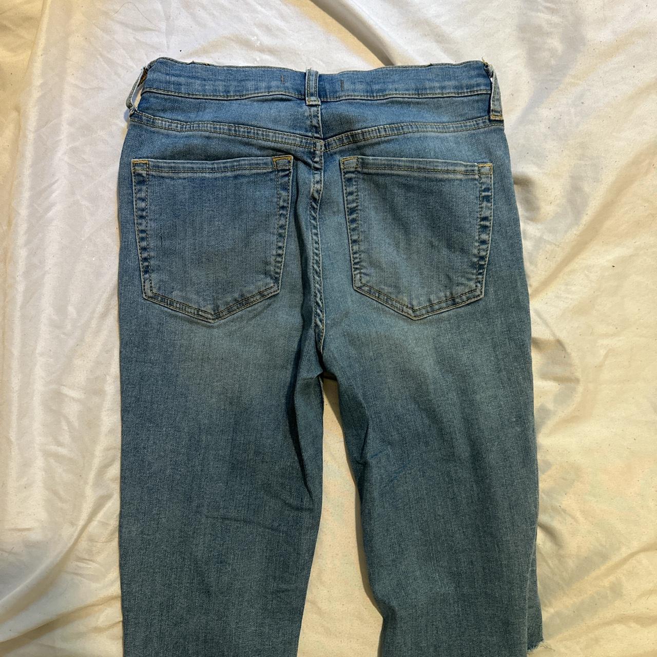 Mossimo Supply Co Ripped n bleached jean leggings - Depop