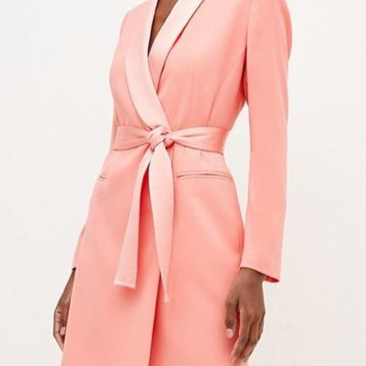 Karen Millen tailored tuxedo wrap dress. UK Size 14.... Depop