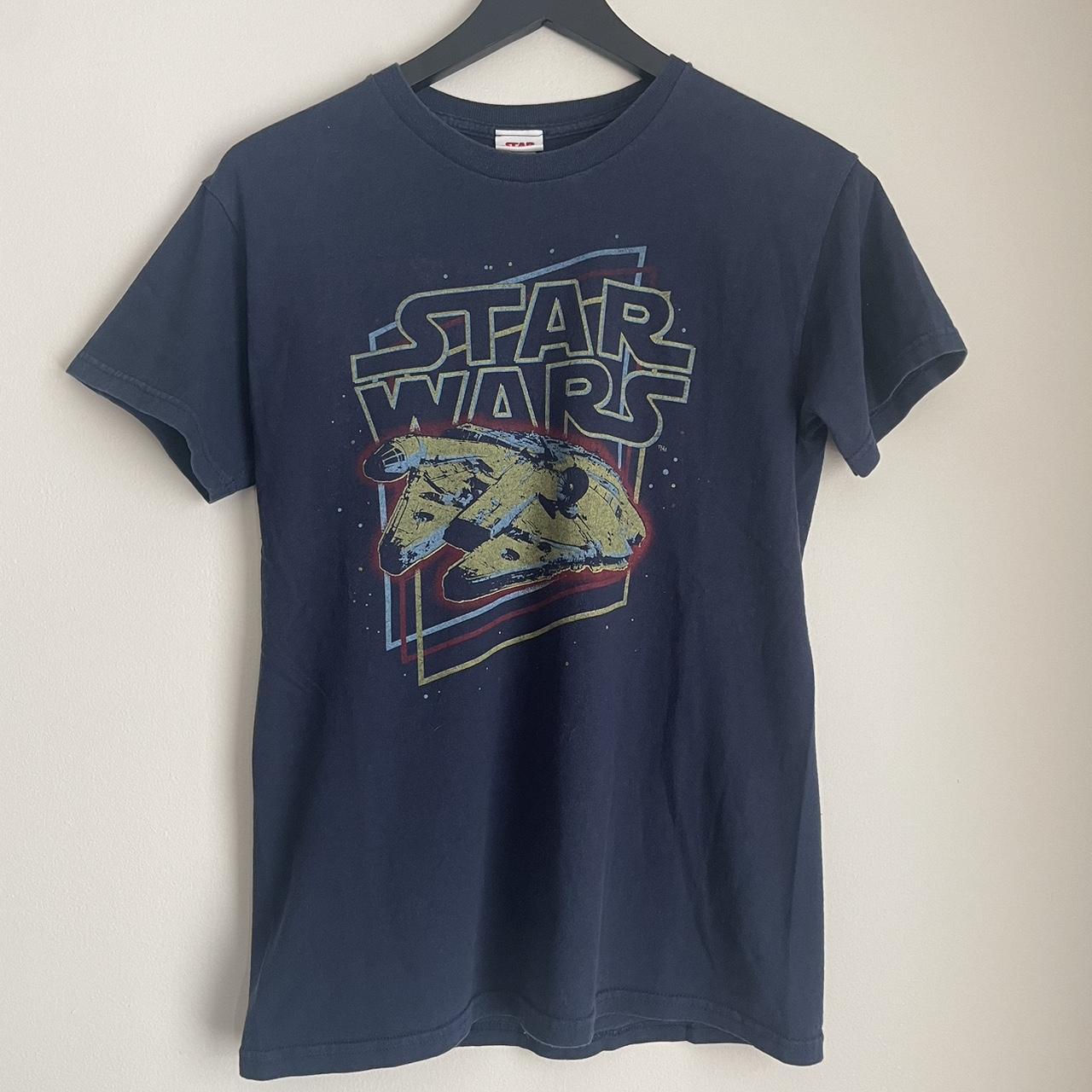 Star Wars Men's Navy T-shirt | Depop