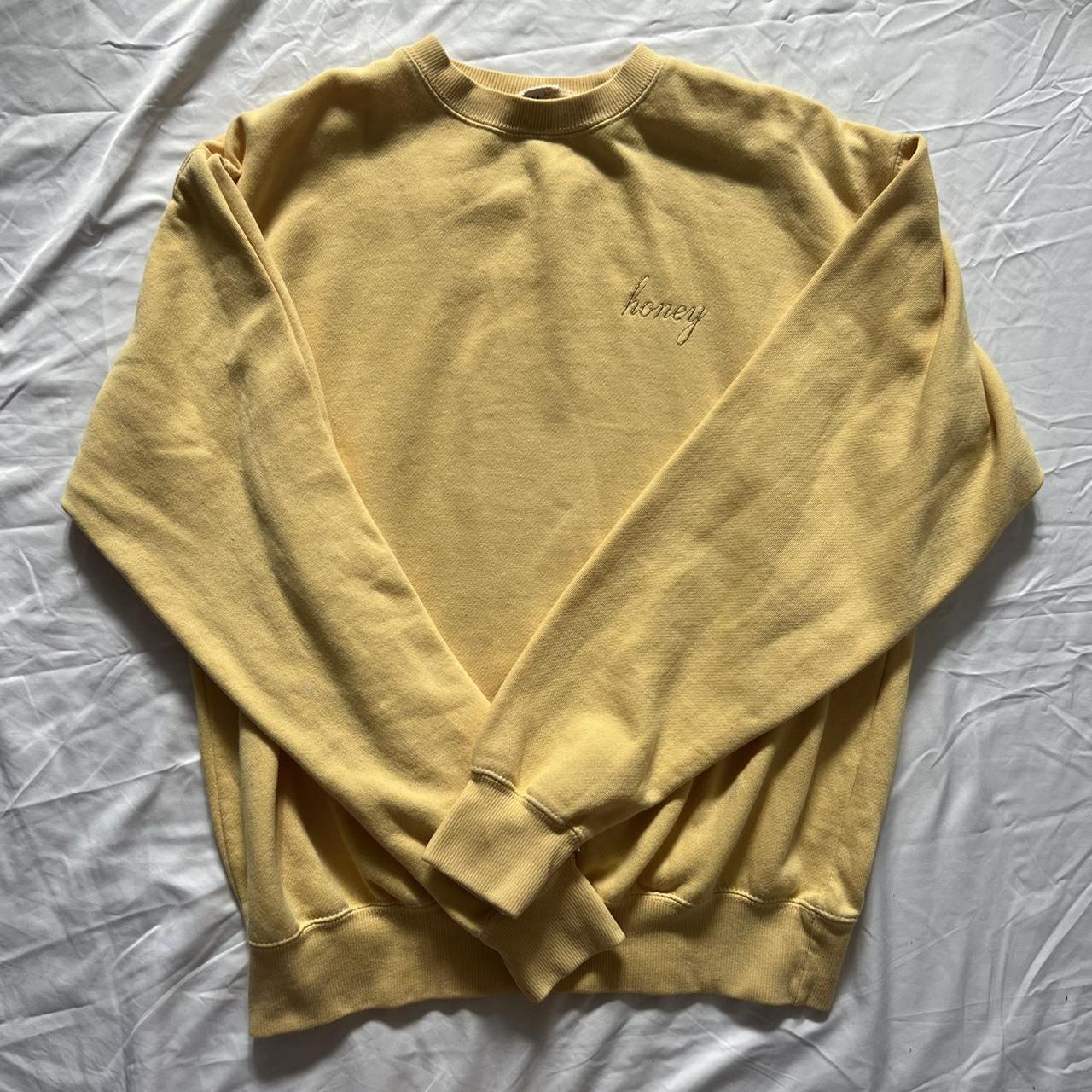 Yellow honey sweatshirt 💛 Size medium Message me... - Depop