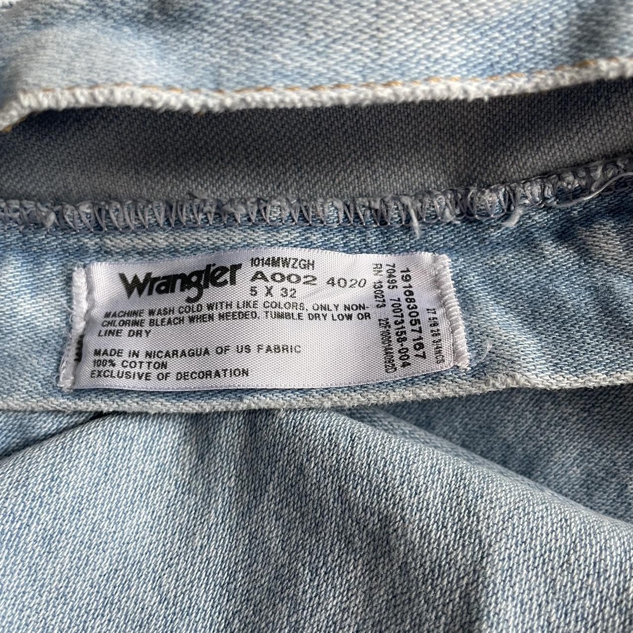Light wash Vintage Wrangler Jeans - small... - Depop