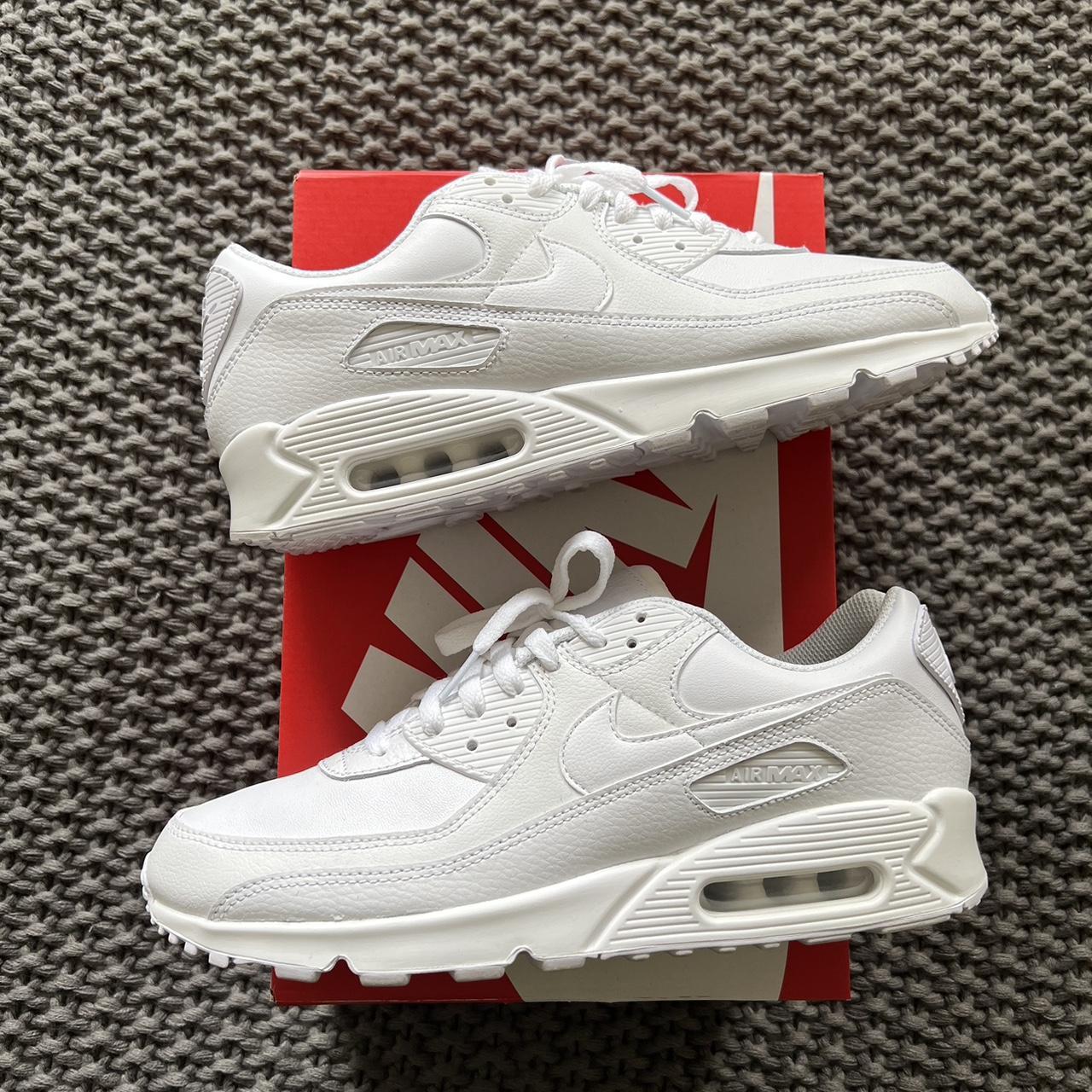 mens nike air max 90 white leather