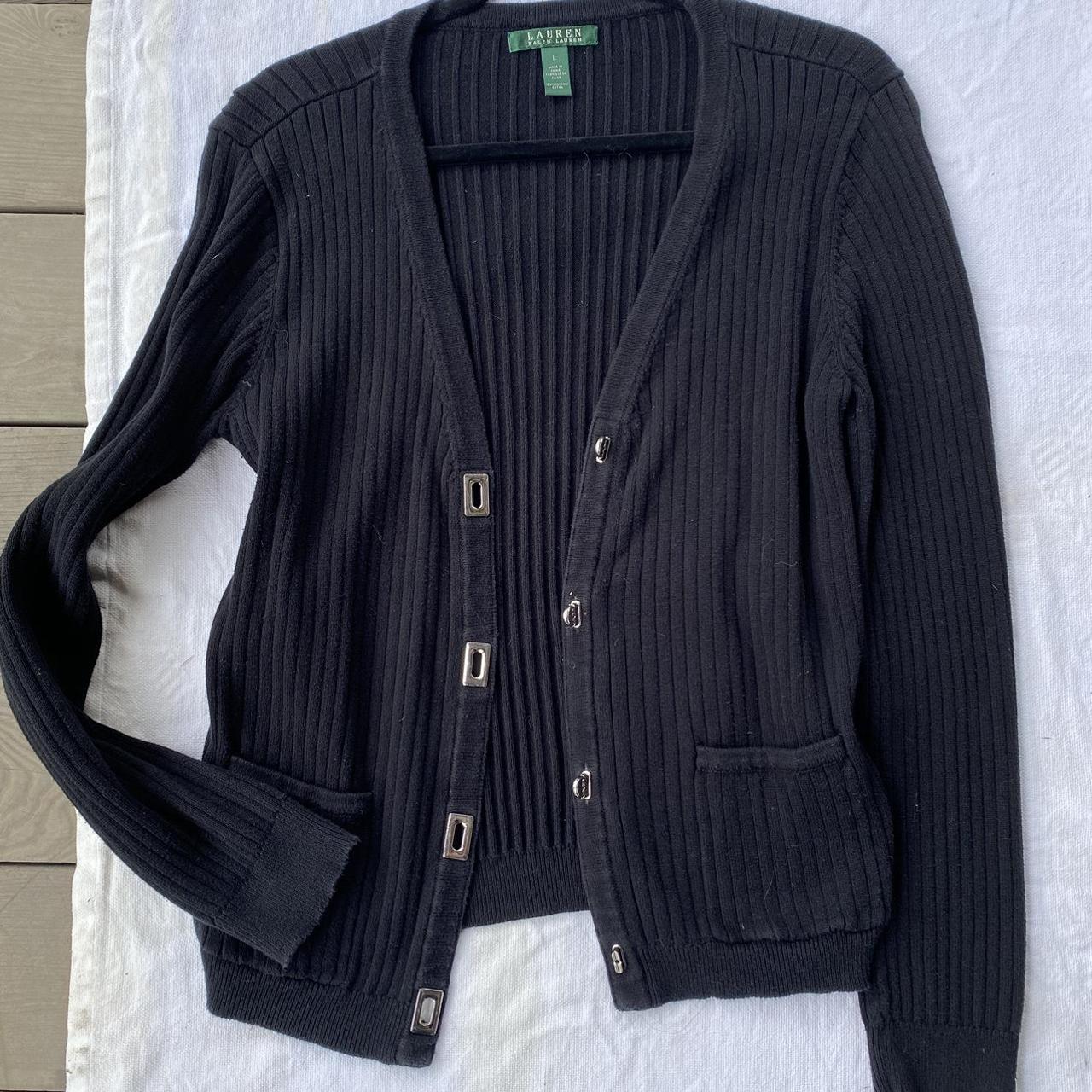 Ralph Lauren Cardigan featuring cool clips! - Depop