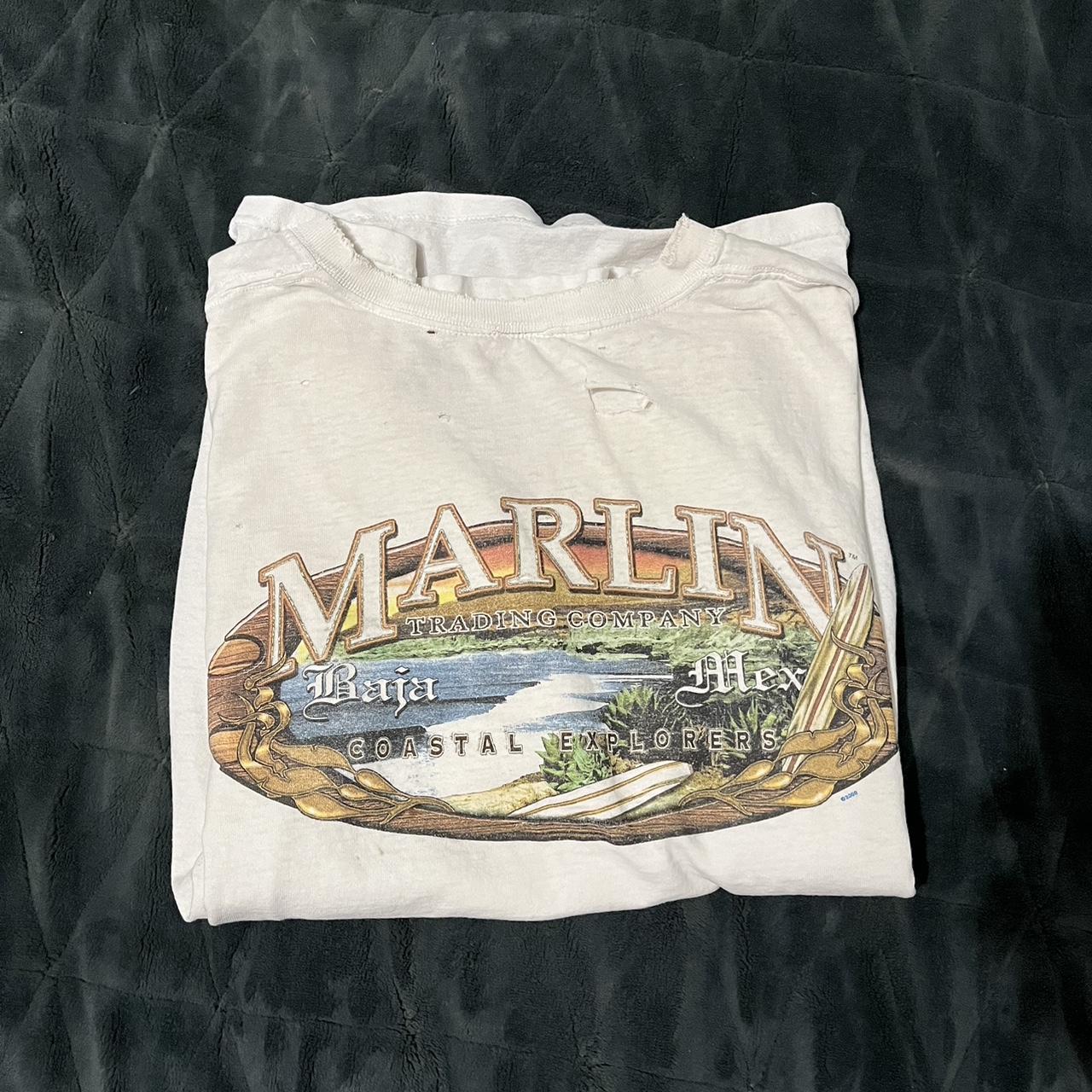 VINTAGE MARLIN TRADING COMPANY tee. Very nice... - Depop
