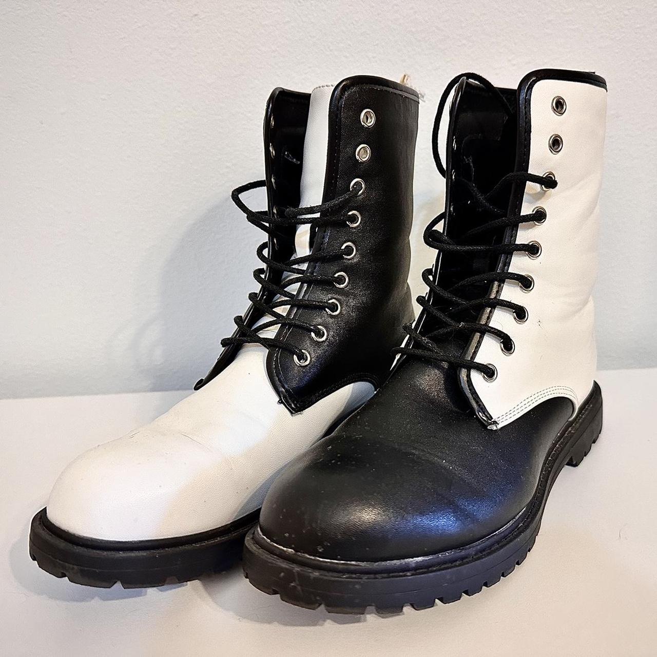 Color block 2025 combat boots