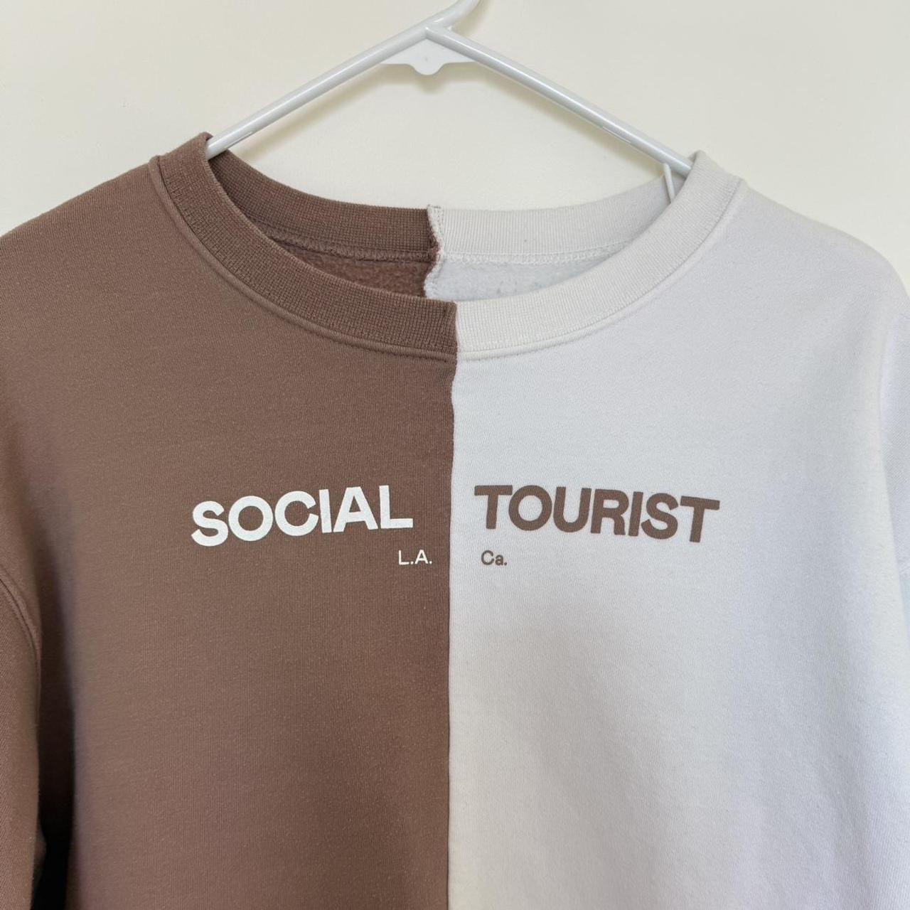 🥥 Hollister Oversized Colorblock Brown and Depop