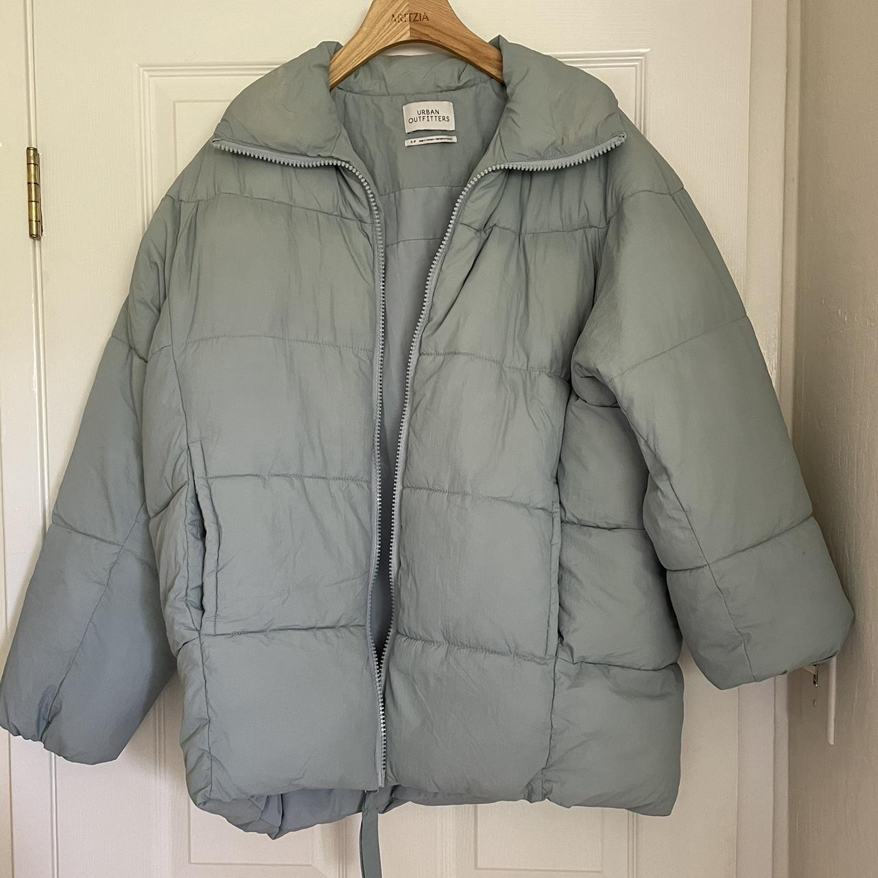 Urban Outfitters Women's Blue Coat | Depop