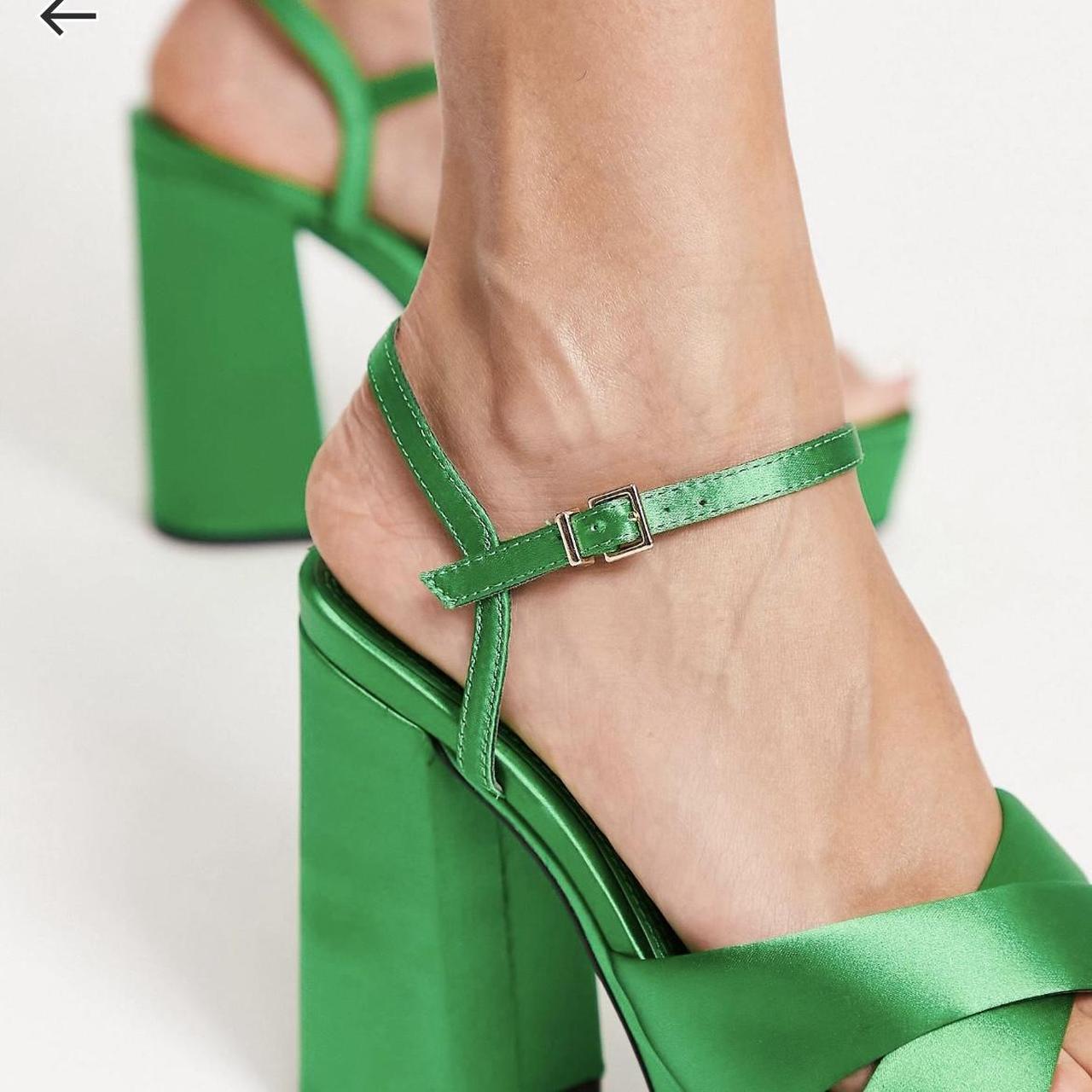 Platform Heels Asos Shoes Green Heels ASOS DESIGN Patron