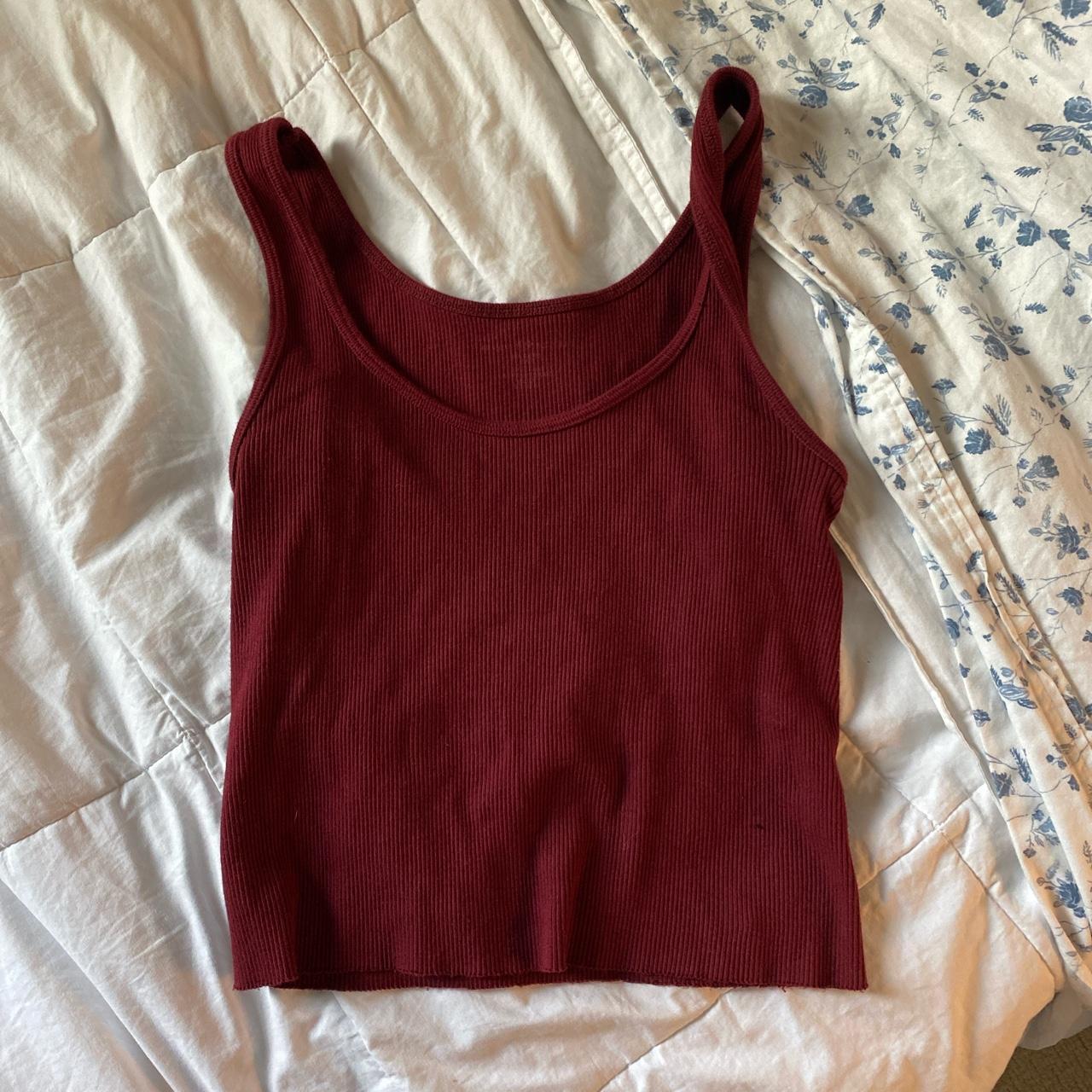 Brandy Melville Burgundy Vest Depop