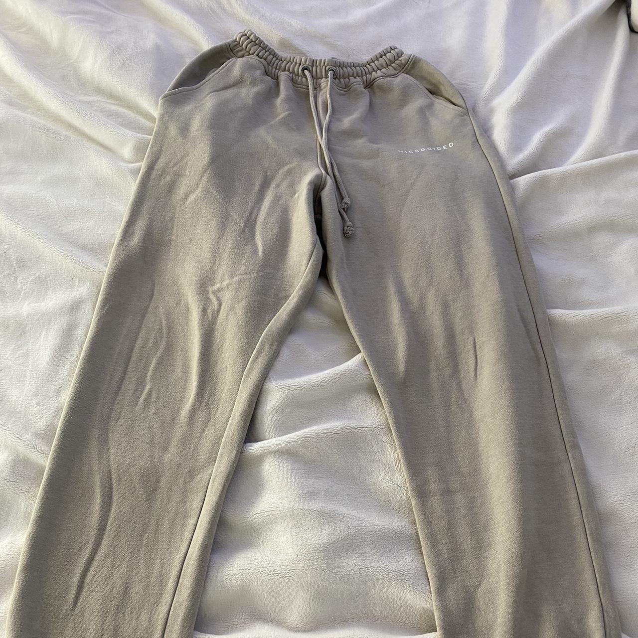 Missguided Women's Tan and Khaki Joggerstracksuits Depop