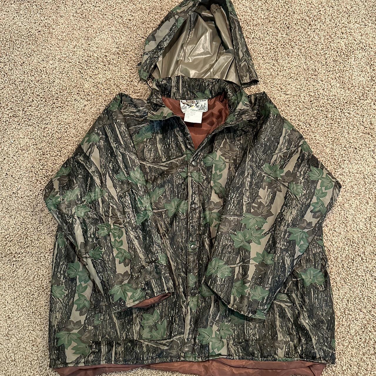ジャケット・アウター 1990s real tree duck jacket Vintage 1990s Realtree Camo Hooded Duck Jacket / Hunting