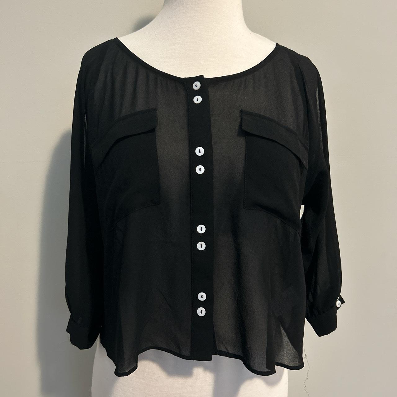 Black dressy blouse sale