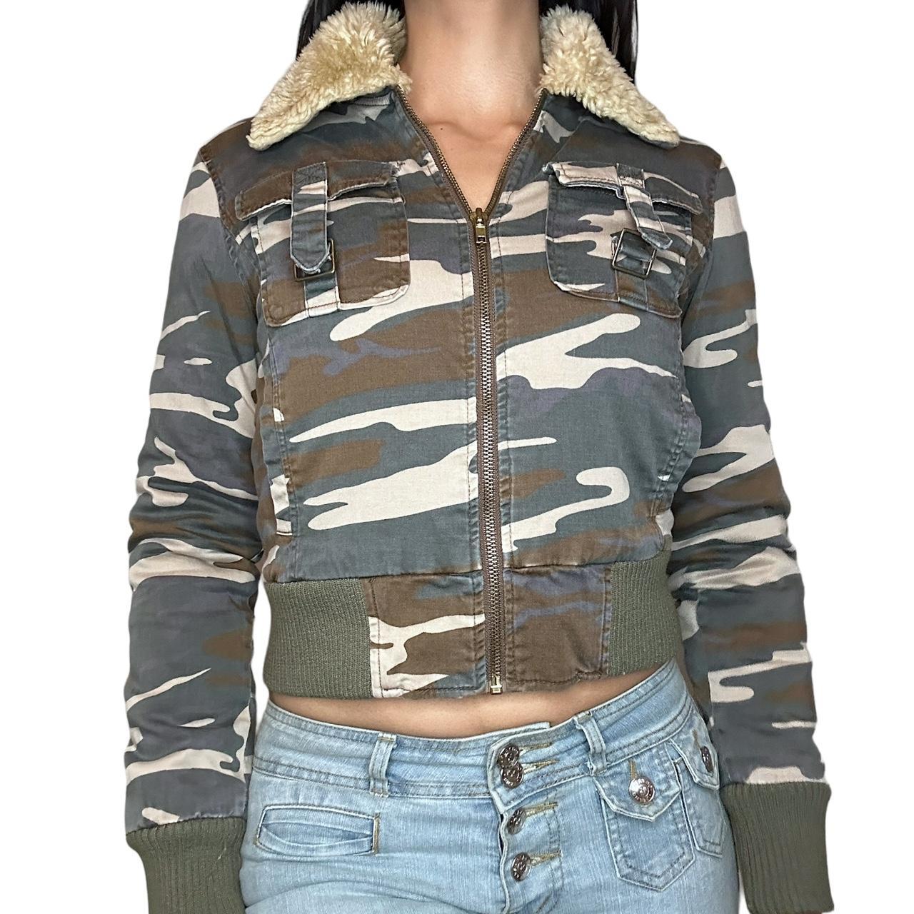 Forever 21 Faux Shearling Camo Jacket Forever 21 Jackets Coats