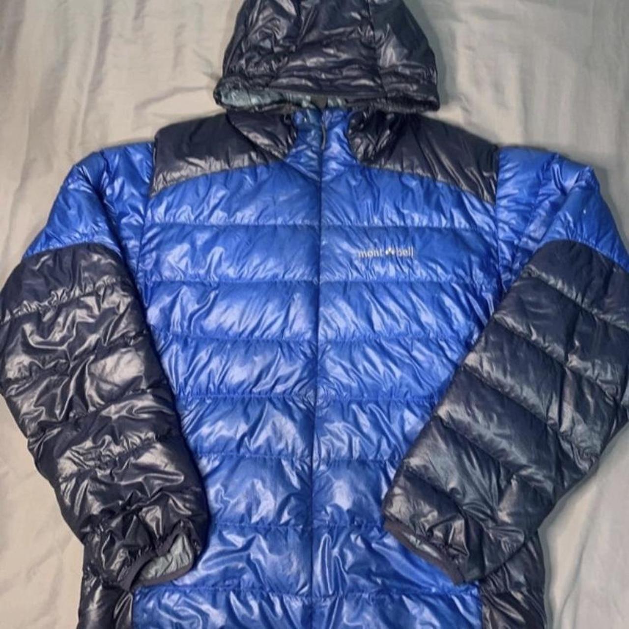 Blue montbell down puffer Size L Great condition... - Depop